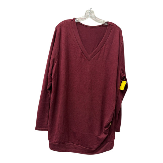 Top Ls By Shein In Red, Size:3X