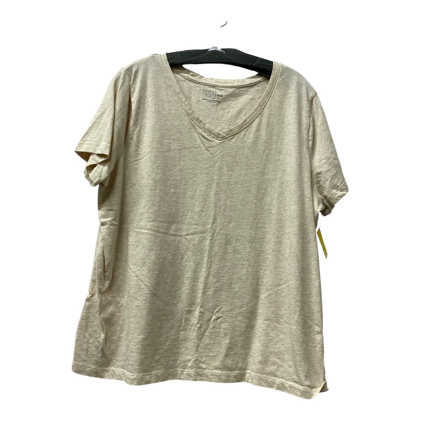 Top Ss By Time And Tru In Tan, Size:2X