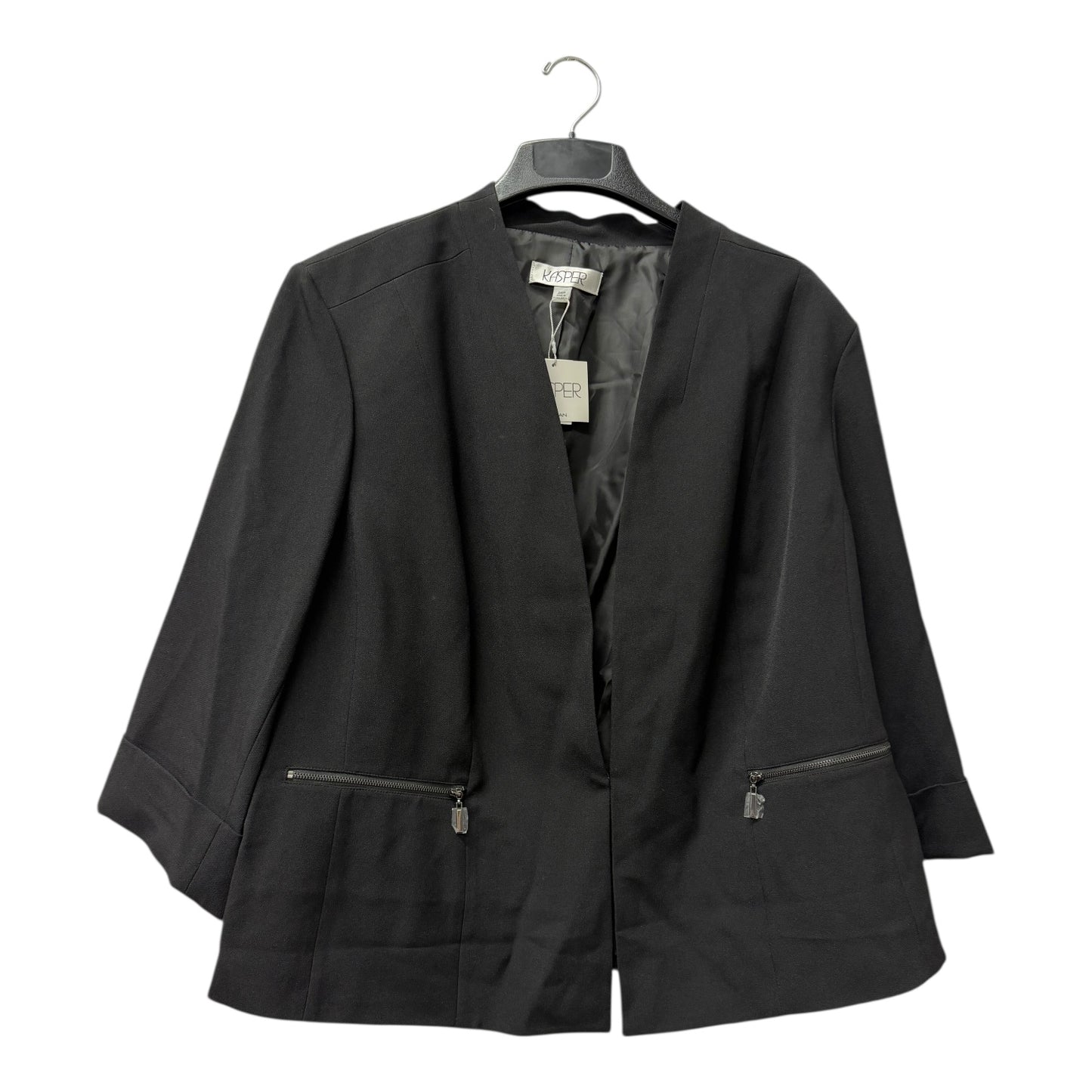 Blazer By Kasper In Black, Size:3X