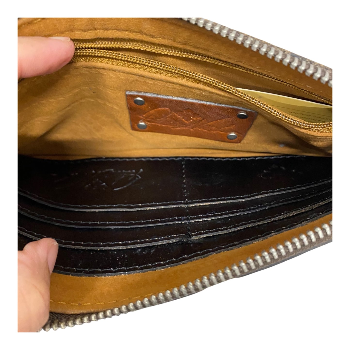 Wristlet Designer By Patricia Nash In Grey, Size:Medium