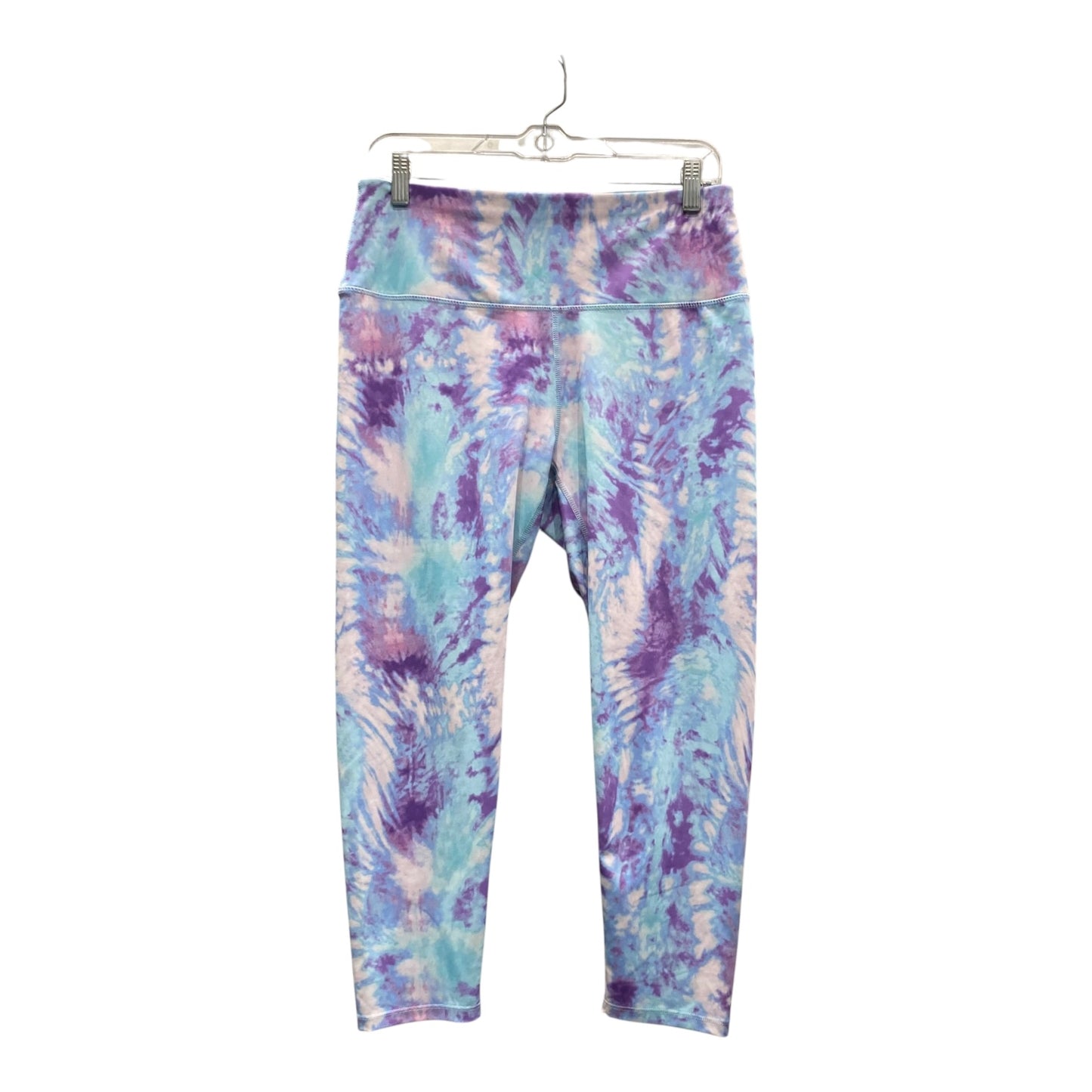 Athletic Leggings By Apana In Blue & Purple, Size:L