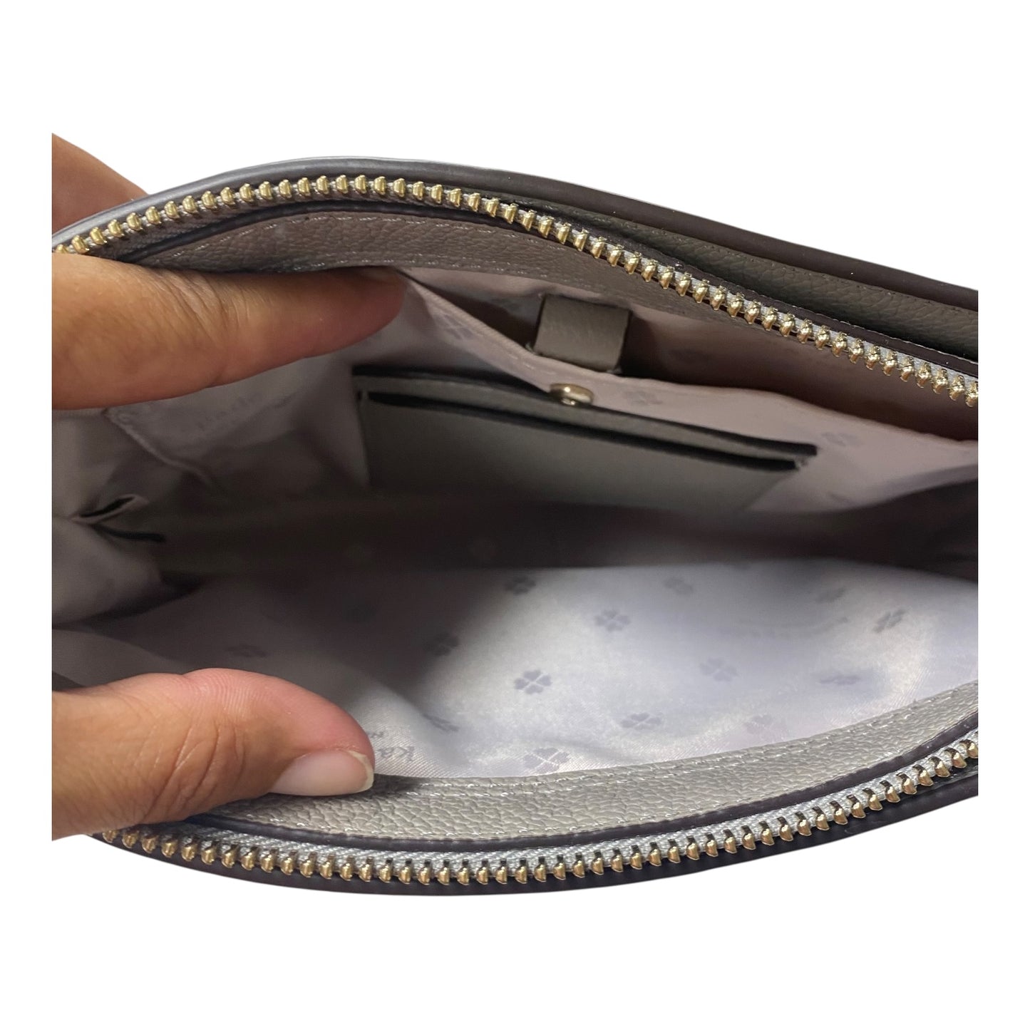 Crossbody Designer By Kate Spade In Grey, Size:Small