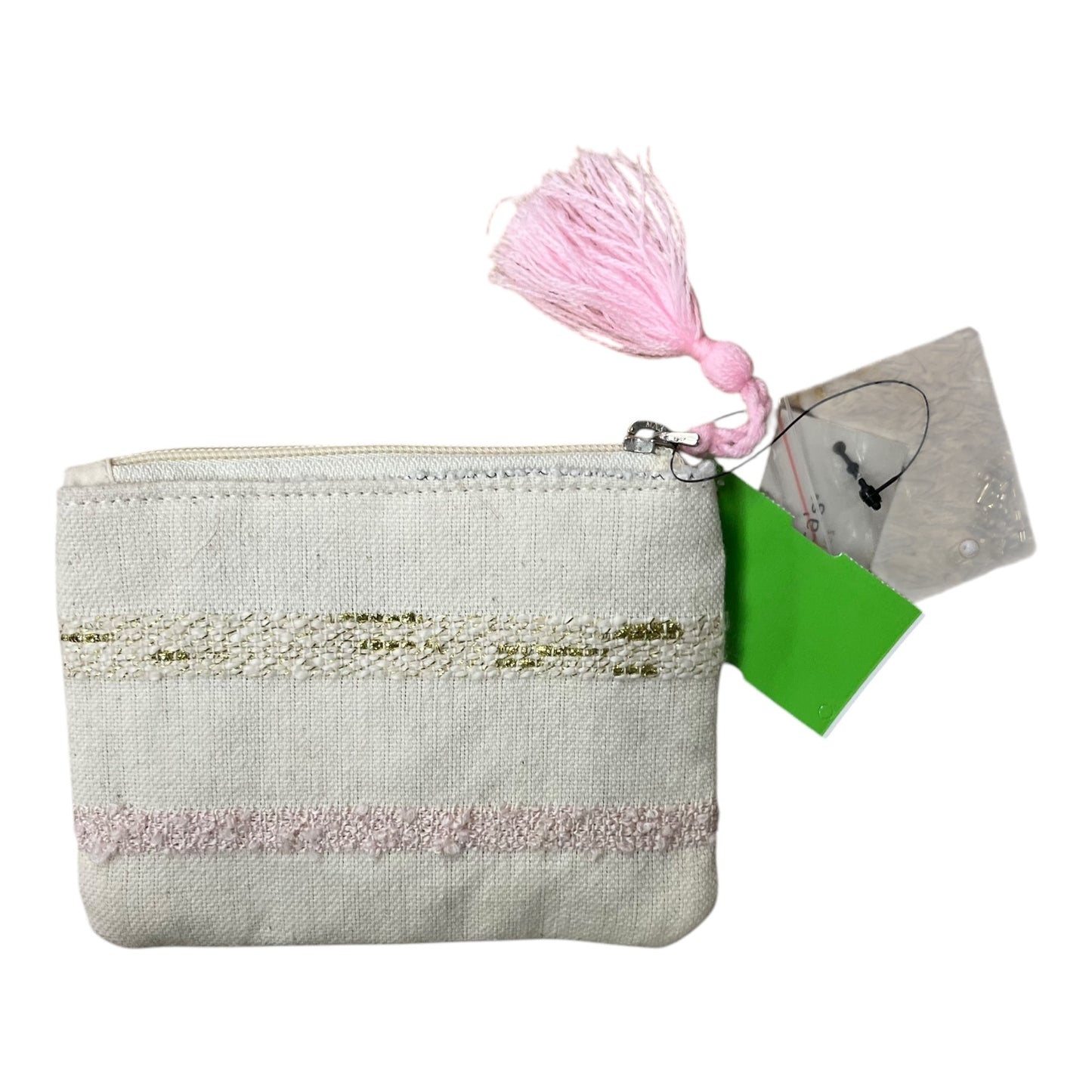Clutch By Francesca’S In Cream & Orange, Size:Small