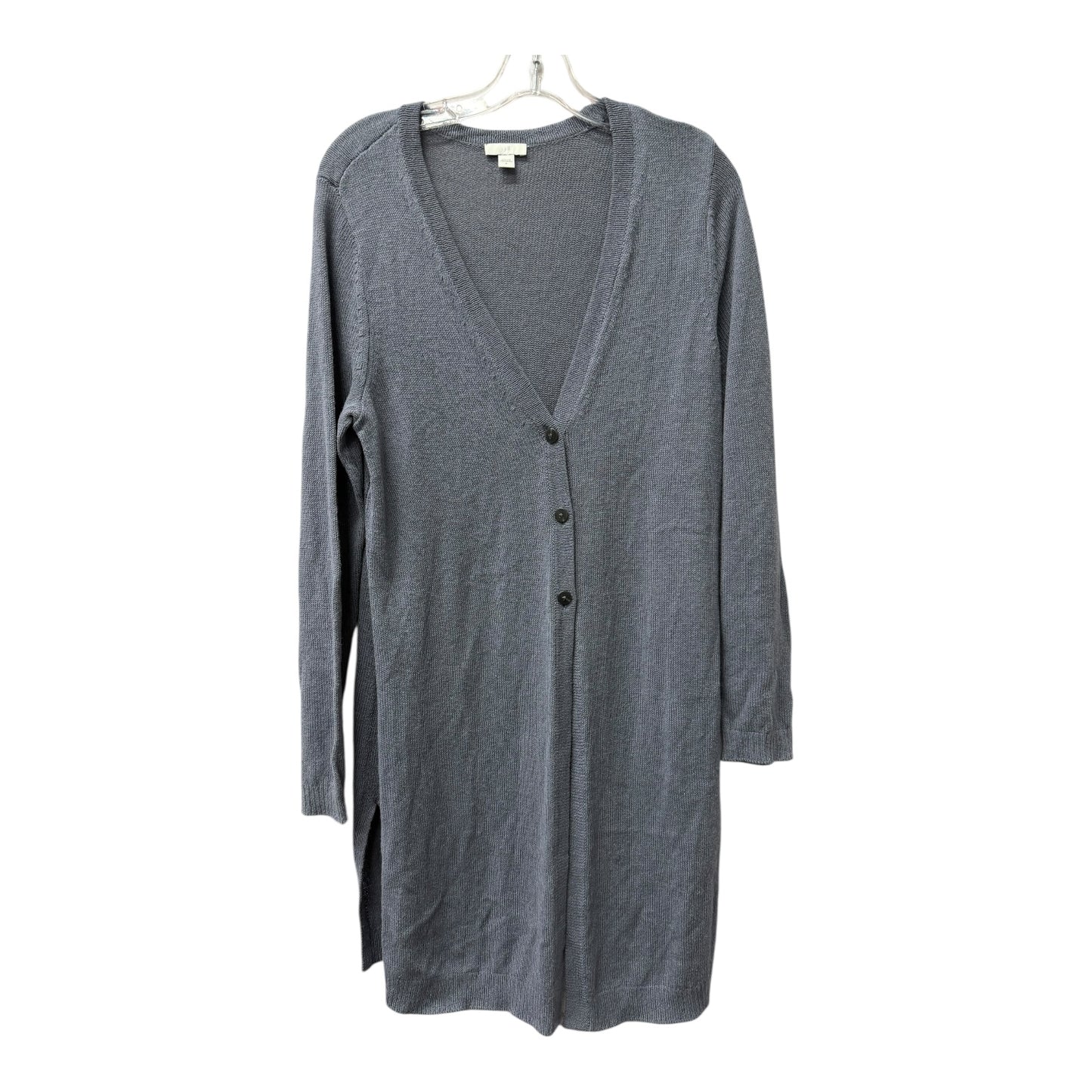 Sweater Cardigan By J. Jill In Blue, Size:M