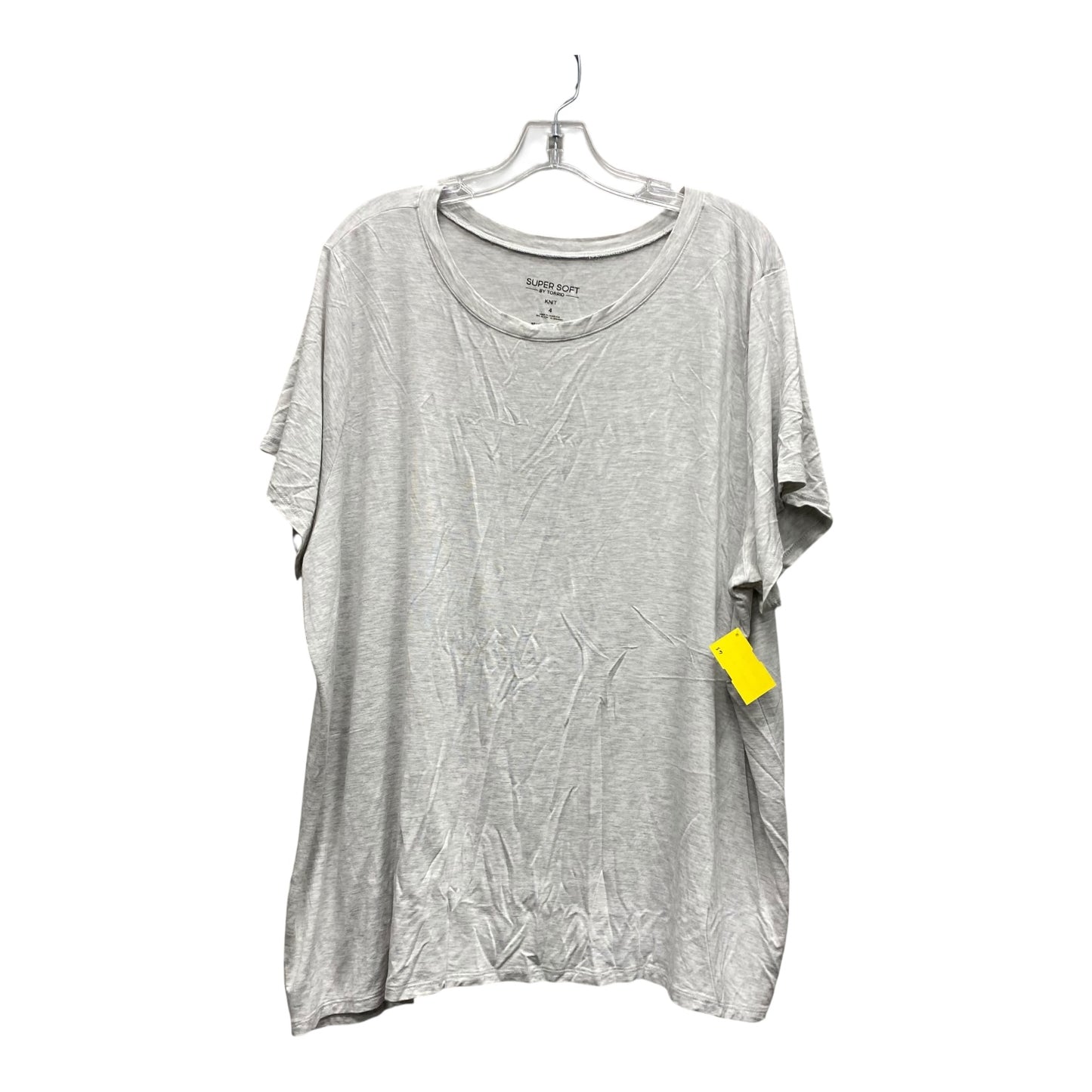 Top Ss Basic By Torrid In Grey, Size:4X