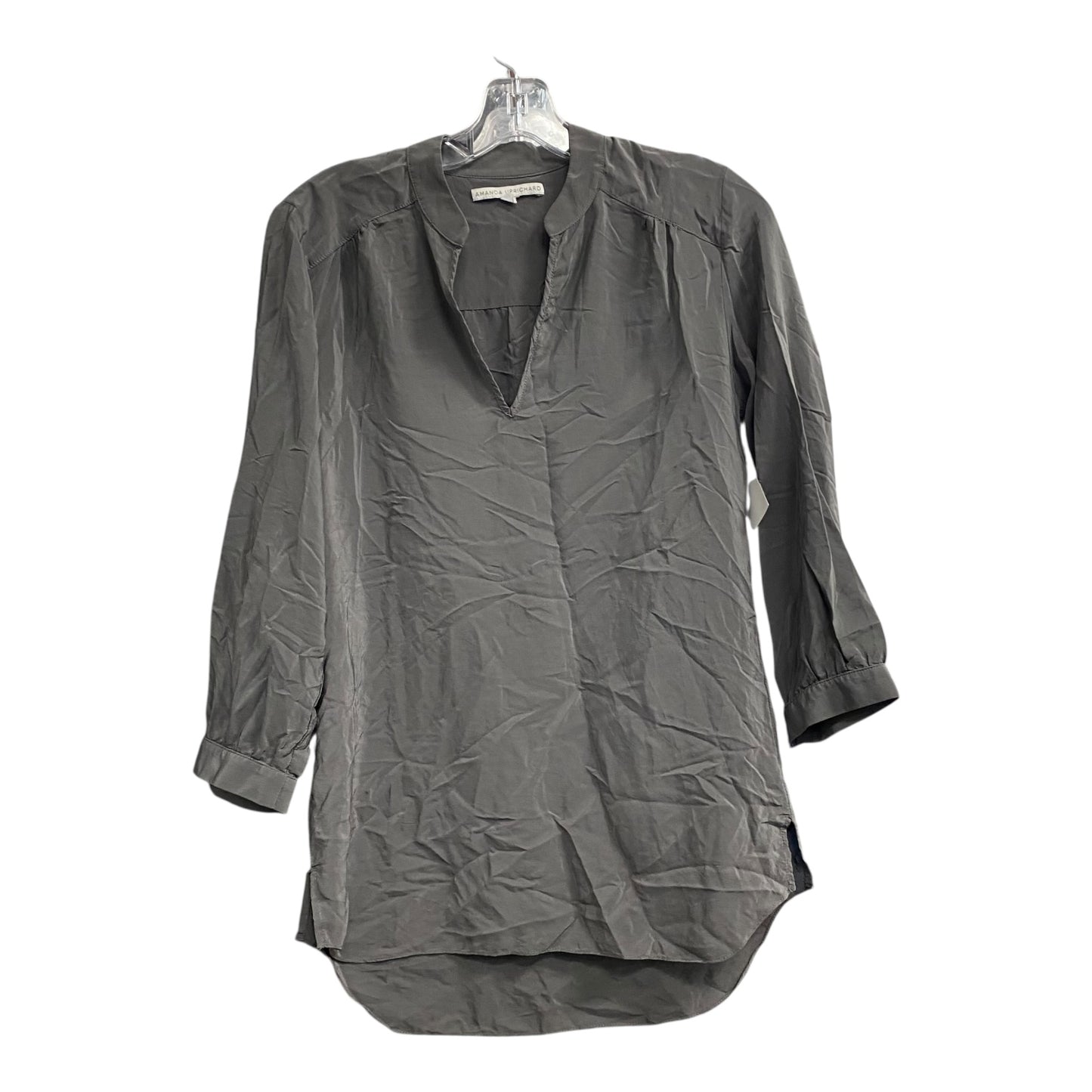 Top Ls By Amanda Uprichard In Grey, Size:Sp