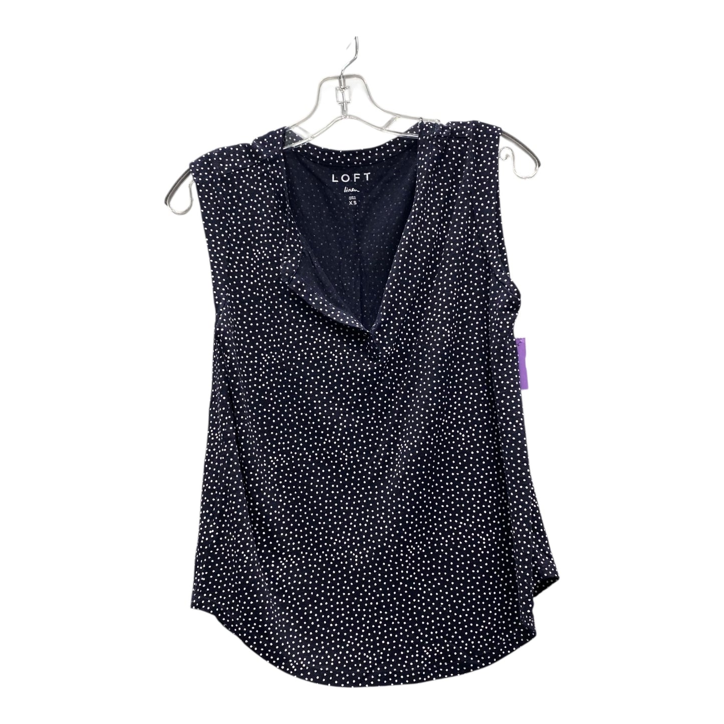 Top Sleeveless By Loft In Blue, Size:Xs