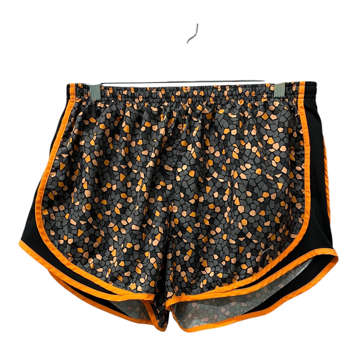 Athletic Shorts By Nike Apparel In Black & Orange, Size:Xl