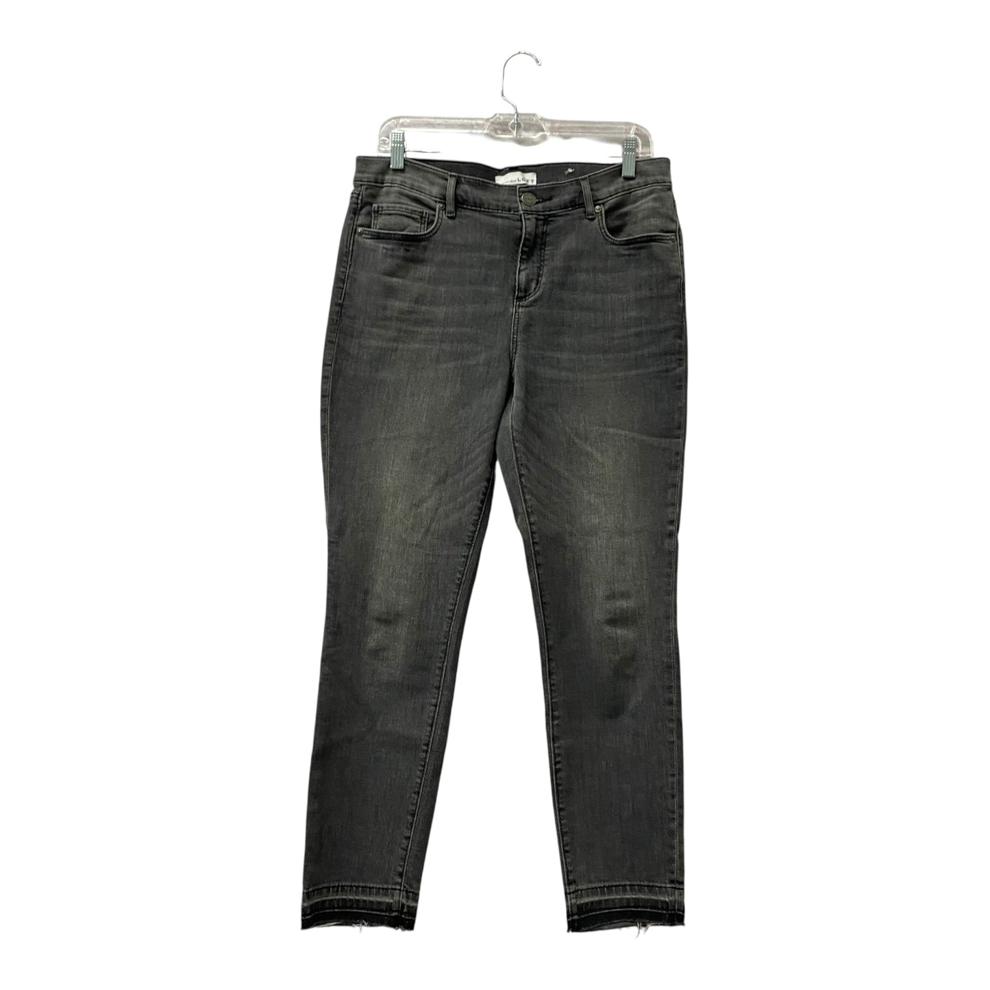 Jeans Skinny By Loft In Grey, Size:10