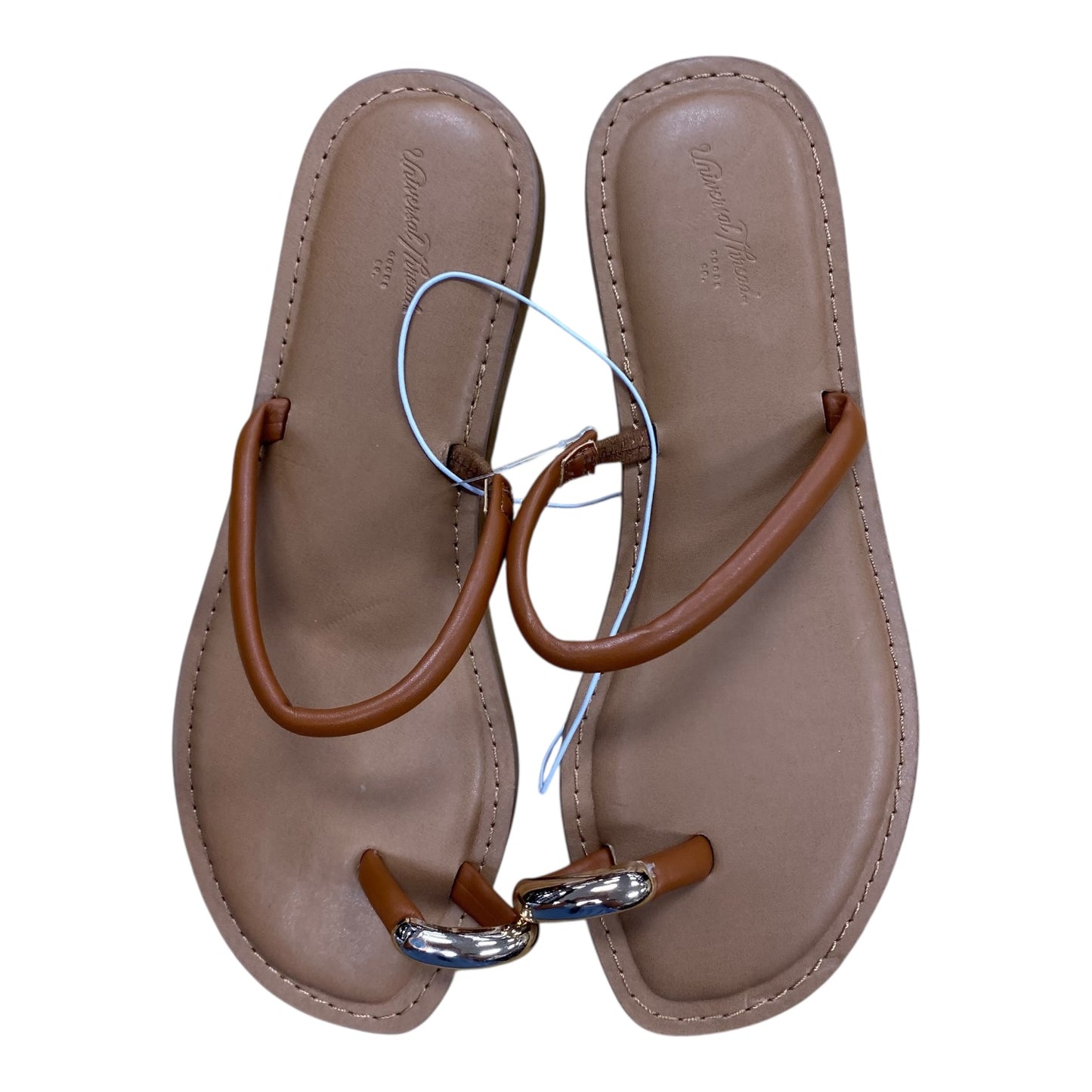 Sandals Flats By Universal Thread In Brown, Size:7