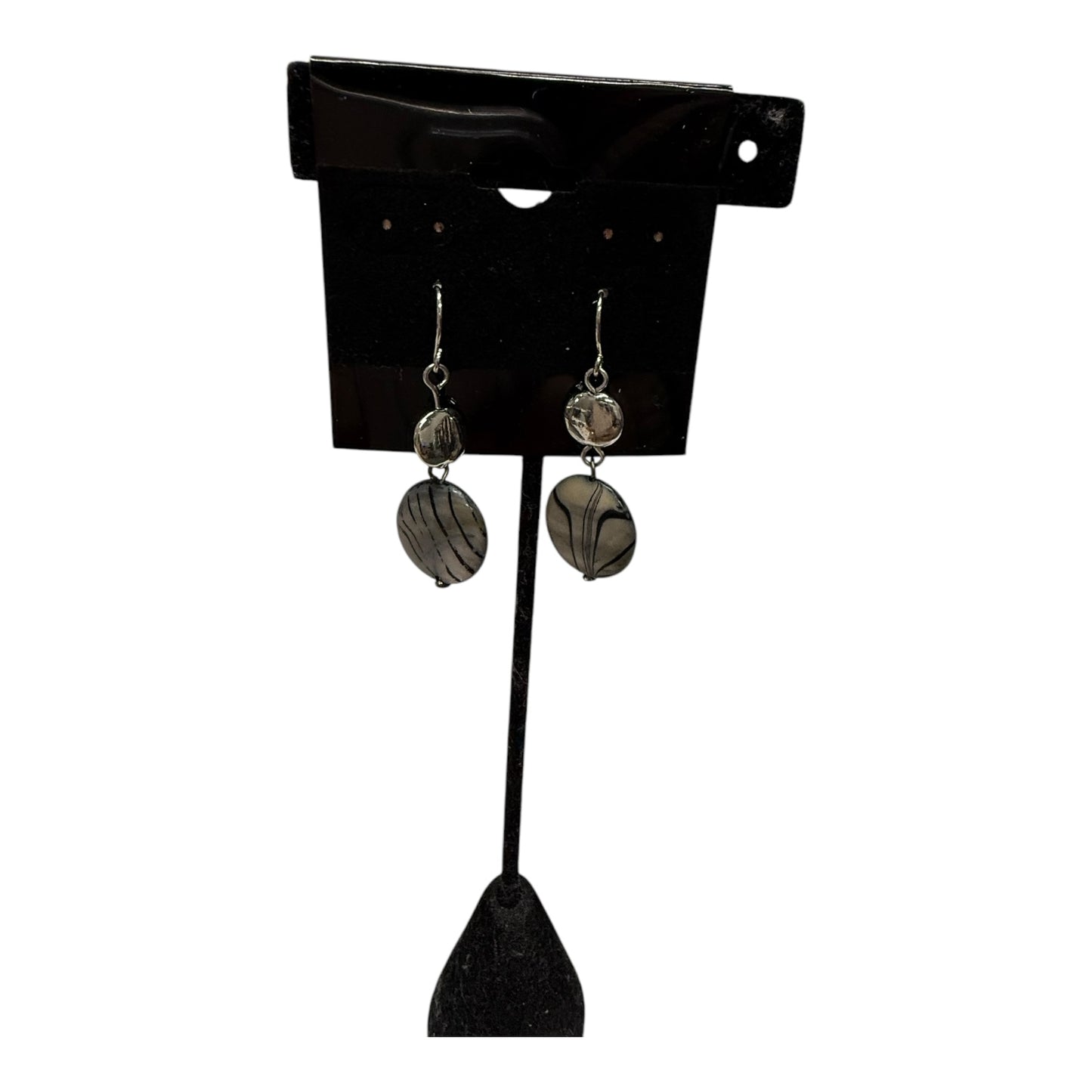 Earrings Dangle/Drop In Grey