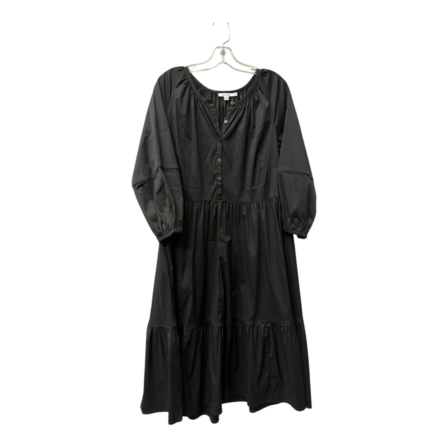 Dress Casual Maxi By Chicos In Black, Size:S Dress Casual Maxi By Chicos In Black, Size:S