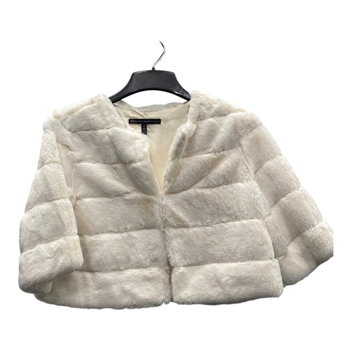 Coat Faux Fur & Sherpa By White House Black Market In White, Size:M