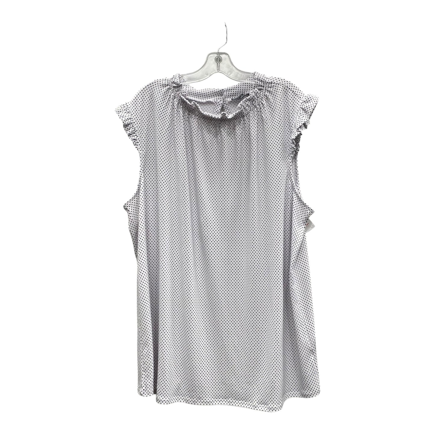 Top Ss By Adrianna Papell In Black & White, Size:2X