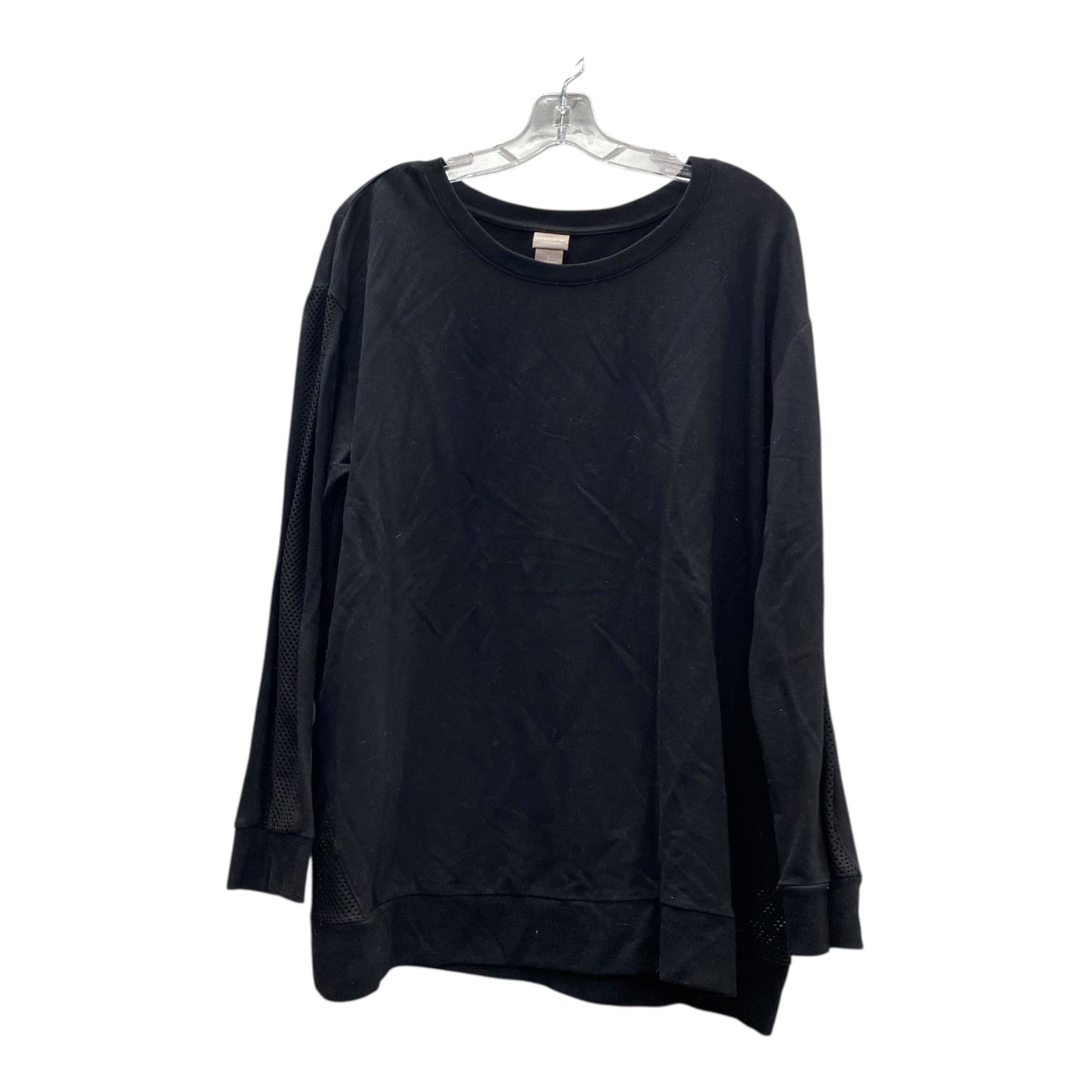 Top Ls By Chicos In Black, Size:Xl