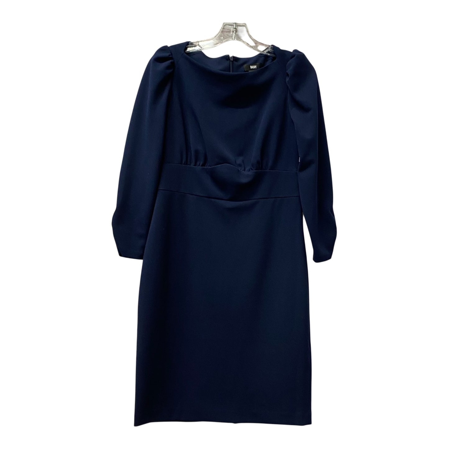 Dress Work By Dkny In Blue, Size:S