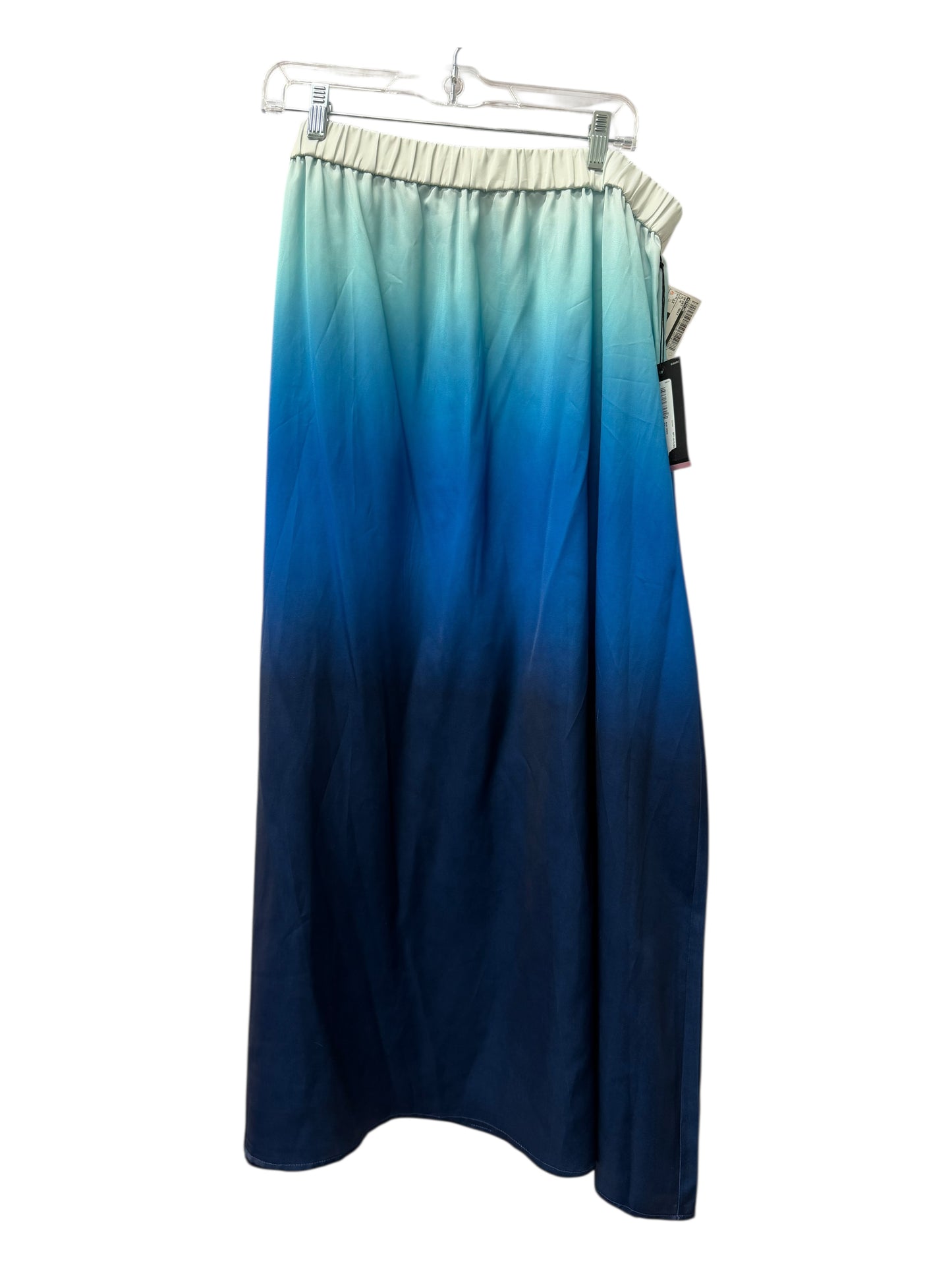 Skirt Maxi By Stylus In Blue, Size:1X