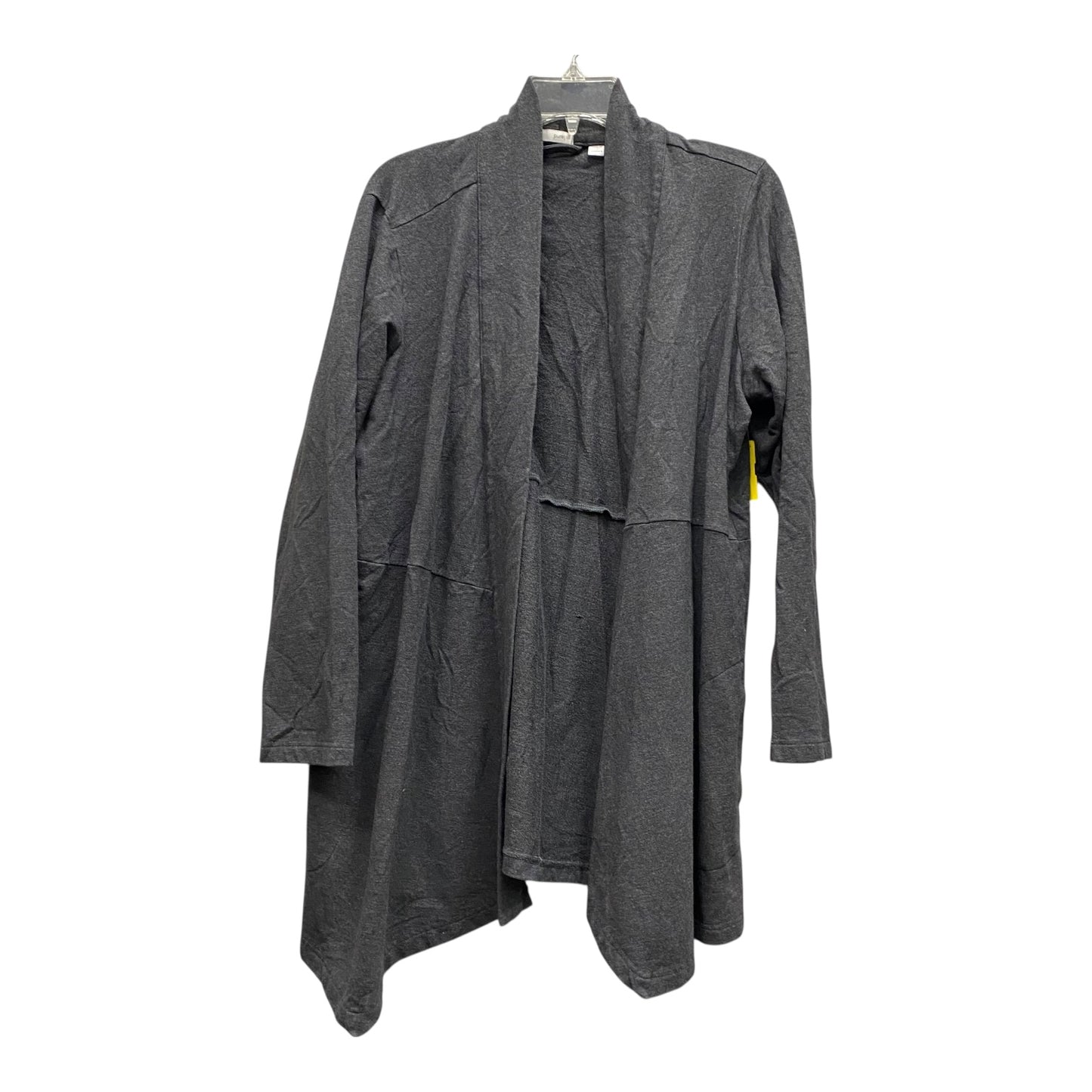 Sweater Cardigan By Pure Jill In Grey, Size:1X