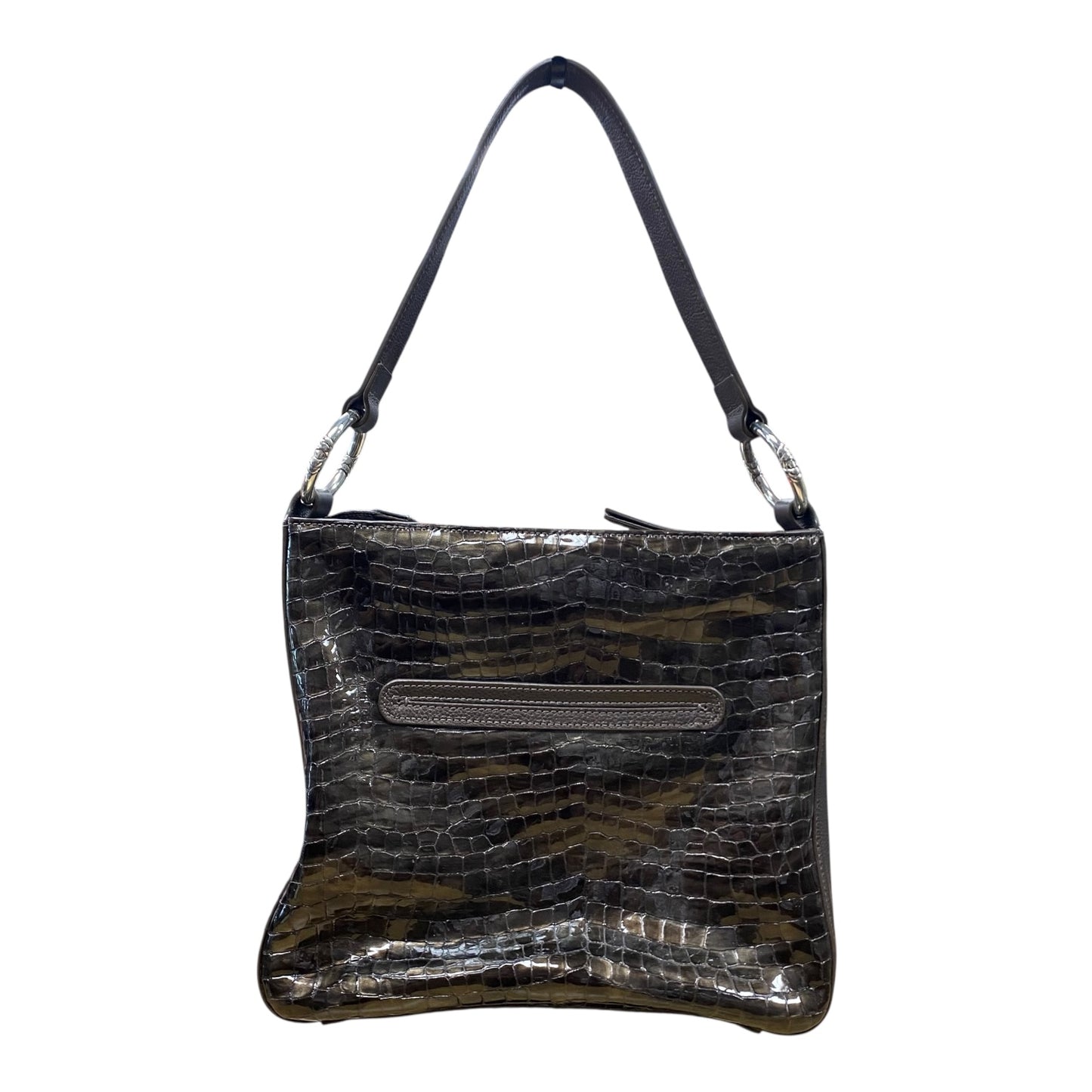 Handbag By Brighton In Grey, Size:Medium