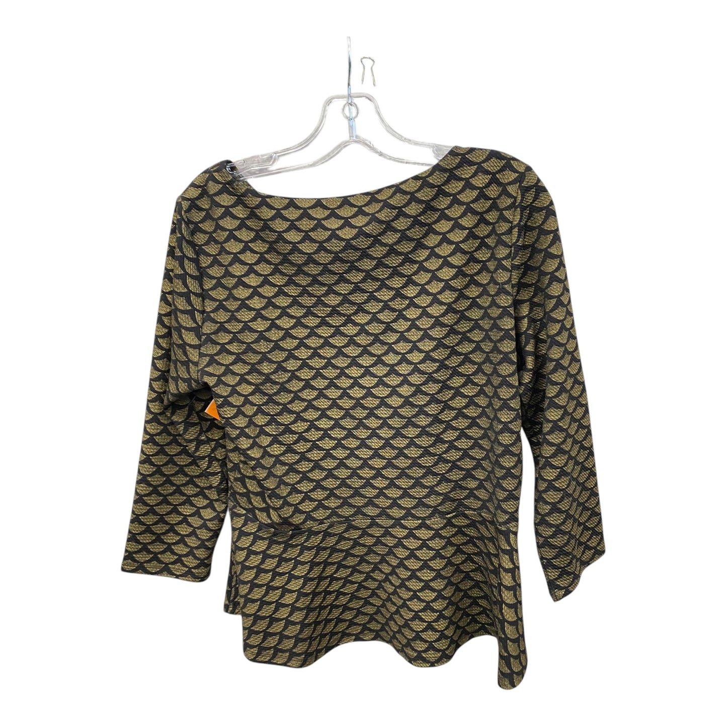 Top Ls By Ivanka Trump In Black & Gold, Size:M