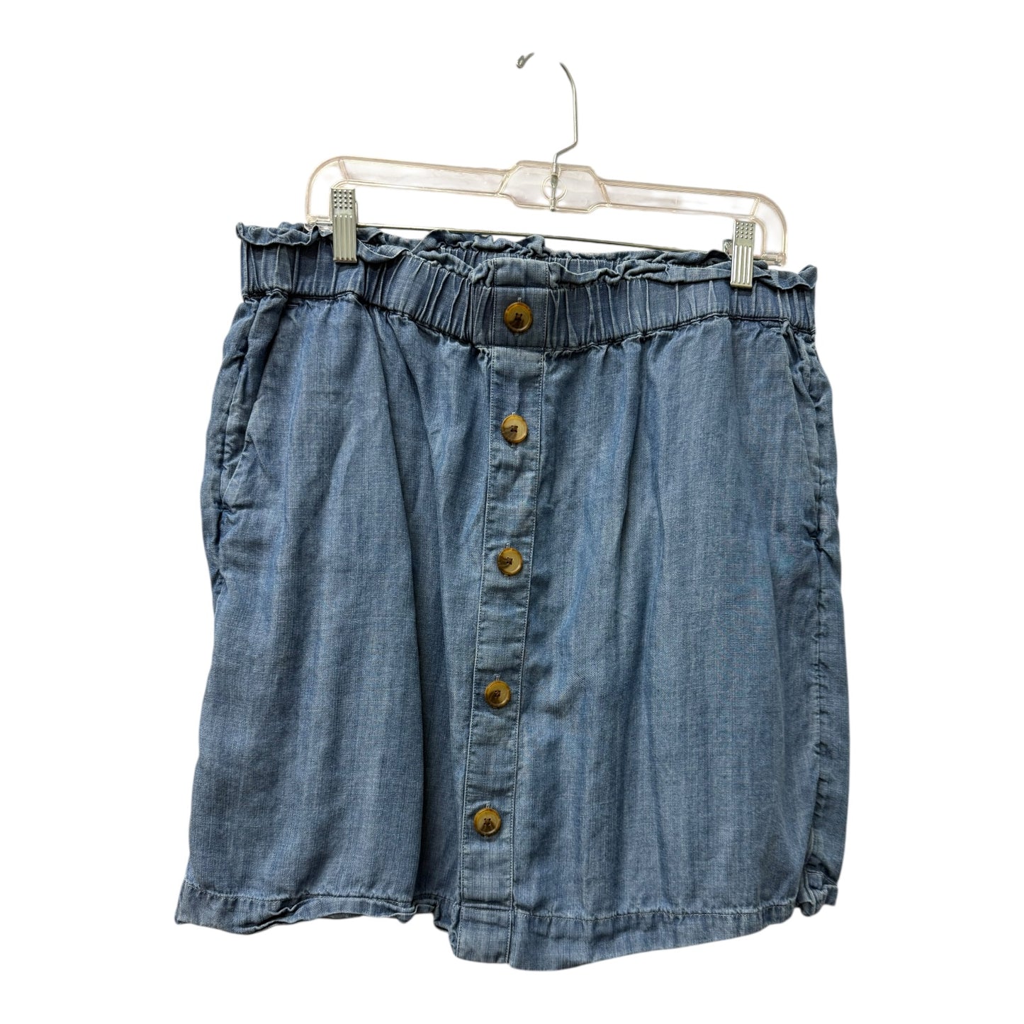 Skirt Midi By Loft In Blue, Size:14