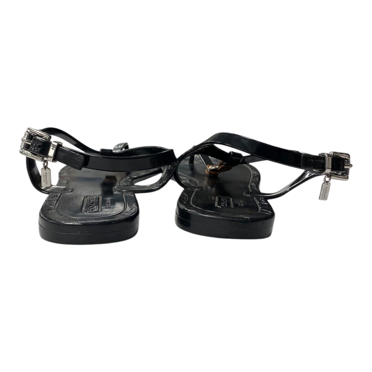 Sandals Designer By Coach In Black, Size:7