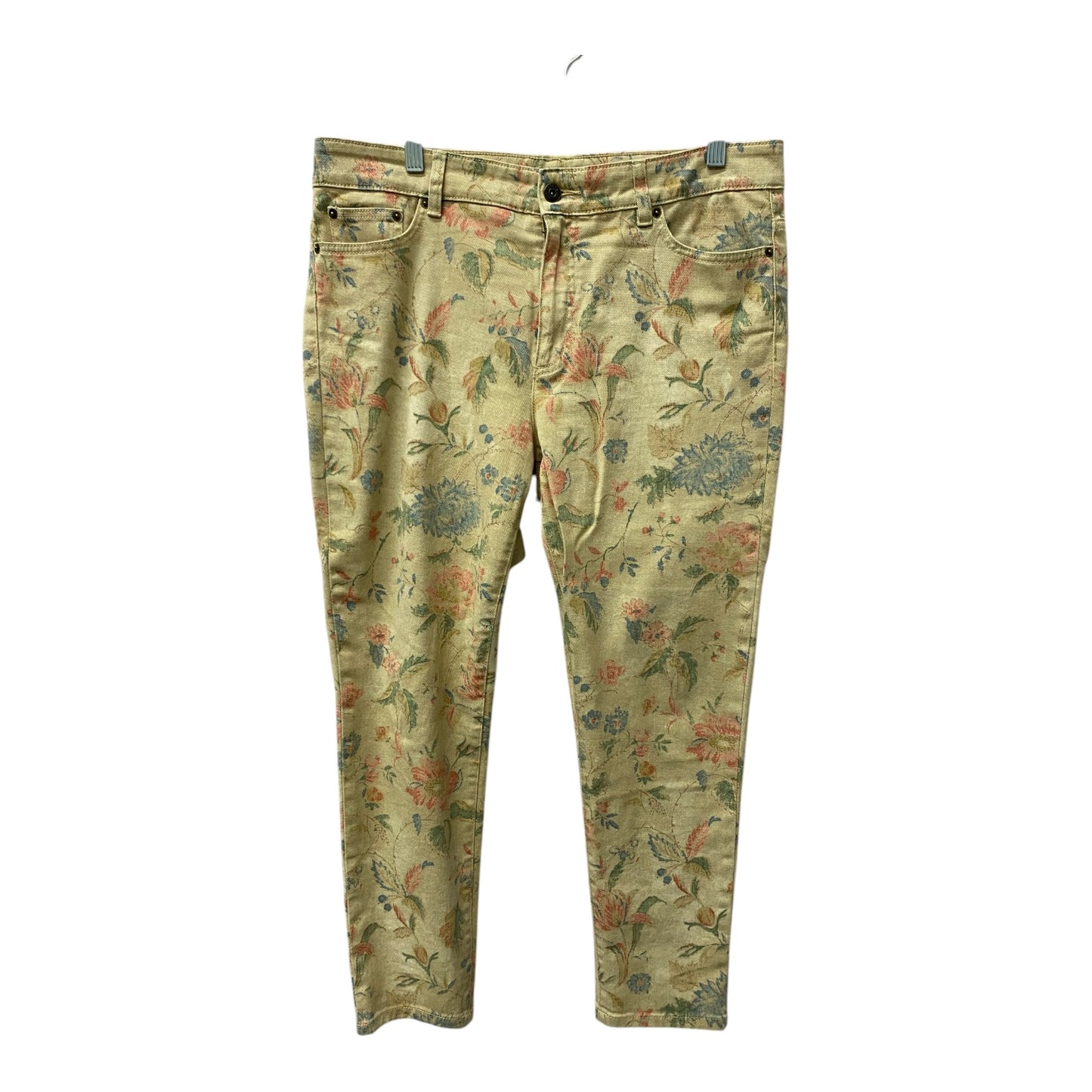 Jeans Straight By Lauren By Ralph Lauren In Tan, Size:12