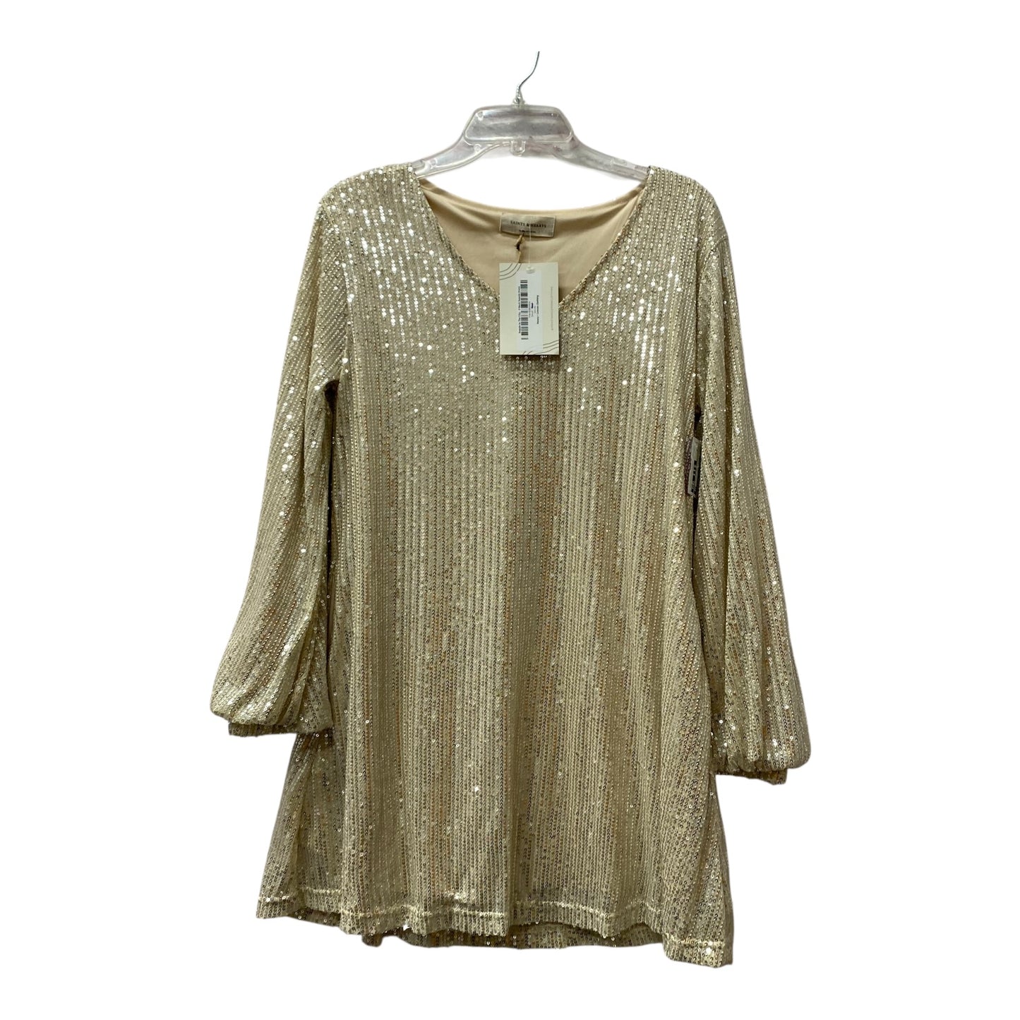 Dress Party Short By saints hearts In Gold, Size:S