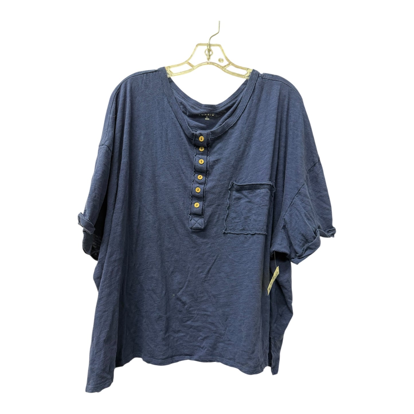 Top Ss By Torrid In Blue, Size:4X