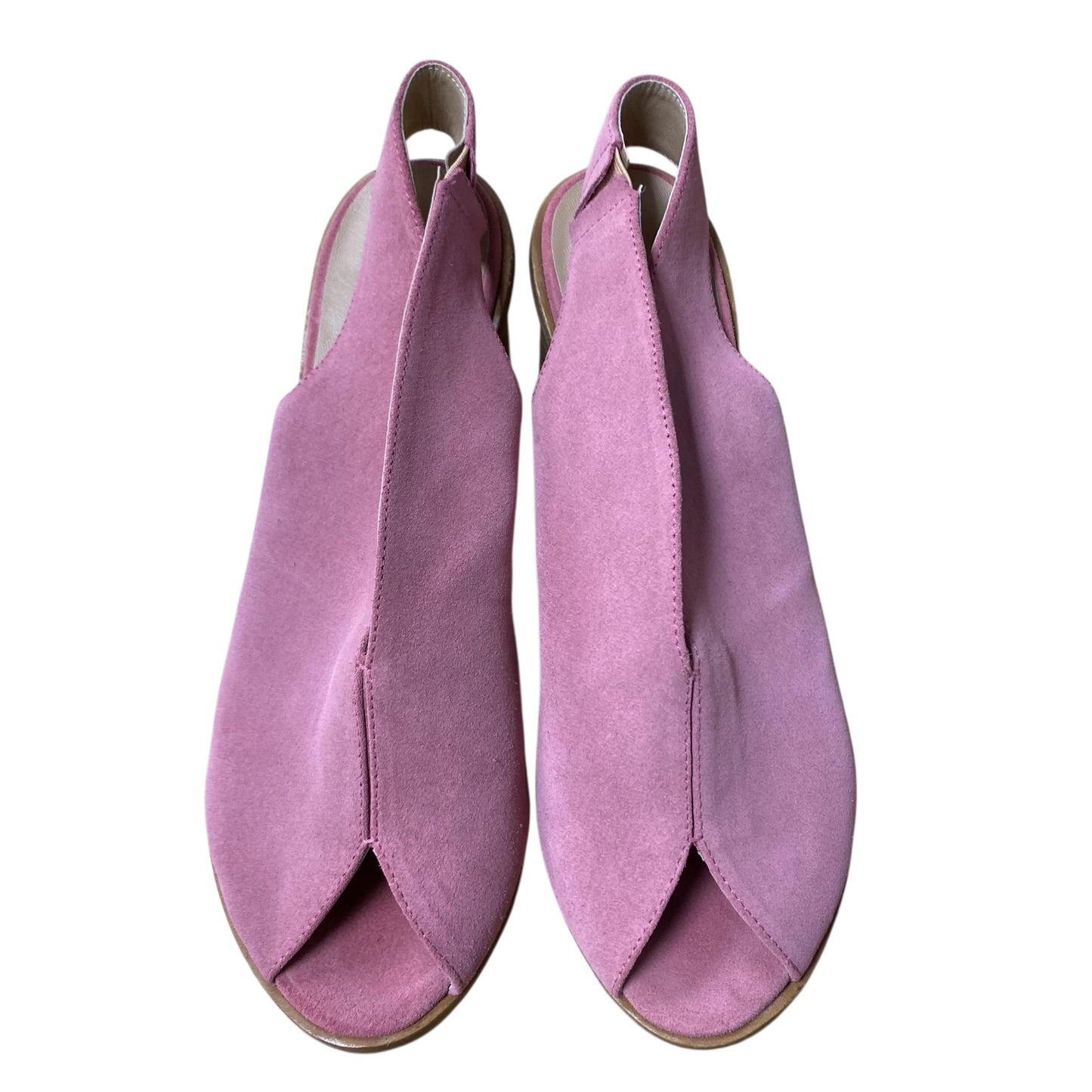 Sandals Heels Block By Anthropologie In Pink, Size:9.5