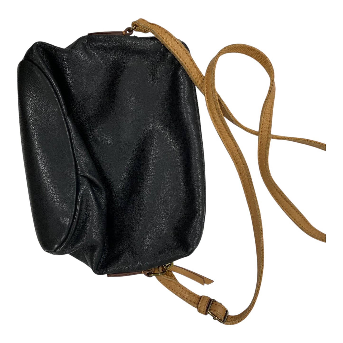 Crossbody Leather By Margot In Black, Size:Small