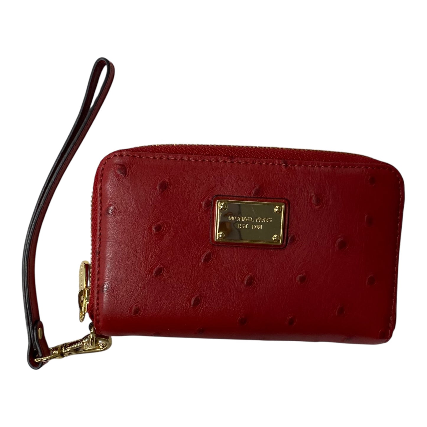 Wristlet Designer By Michael Kors In Red, Size:Small