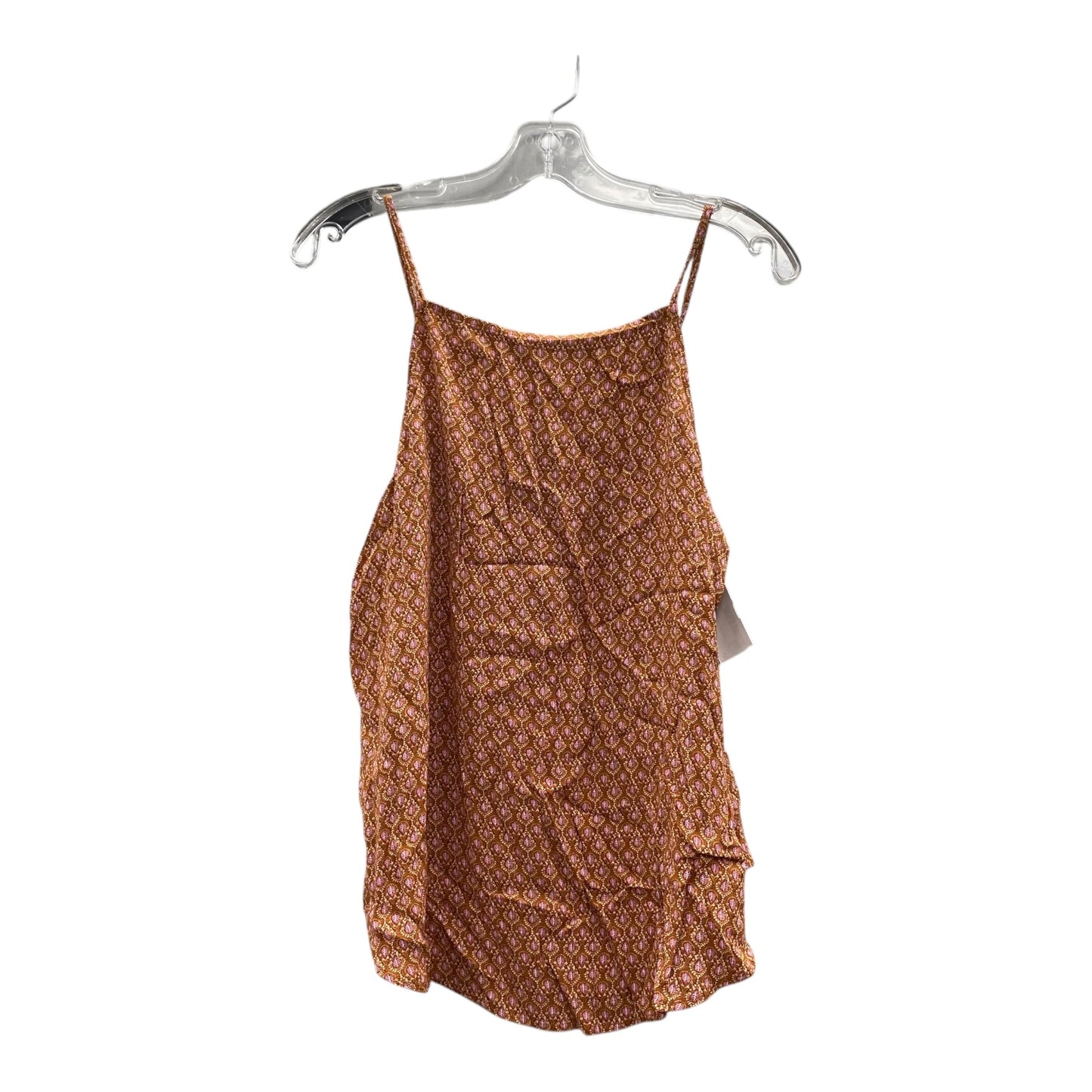 Top Sleeveless By Ann Taylor In Orange, Size:M