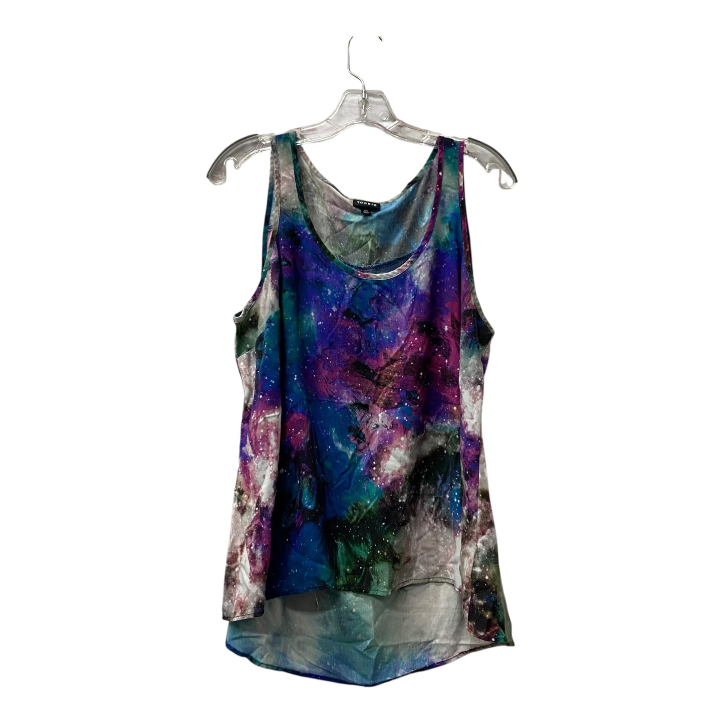 Top Sleeveless By Torrid In Blue & Purple, Size:M