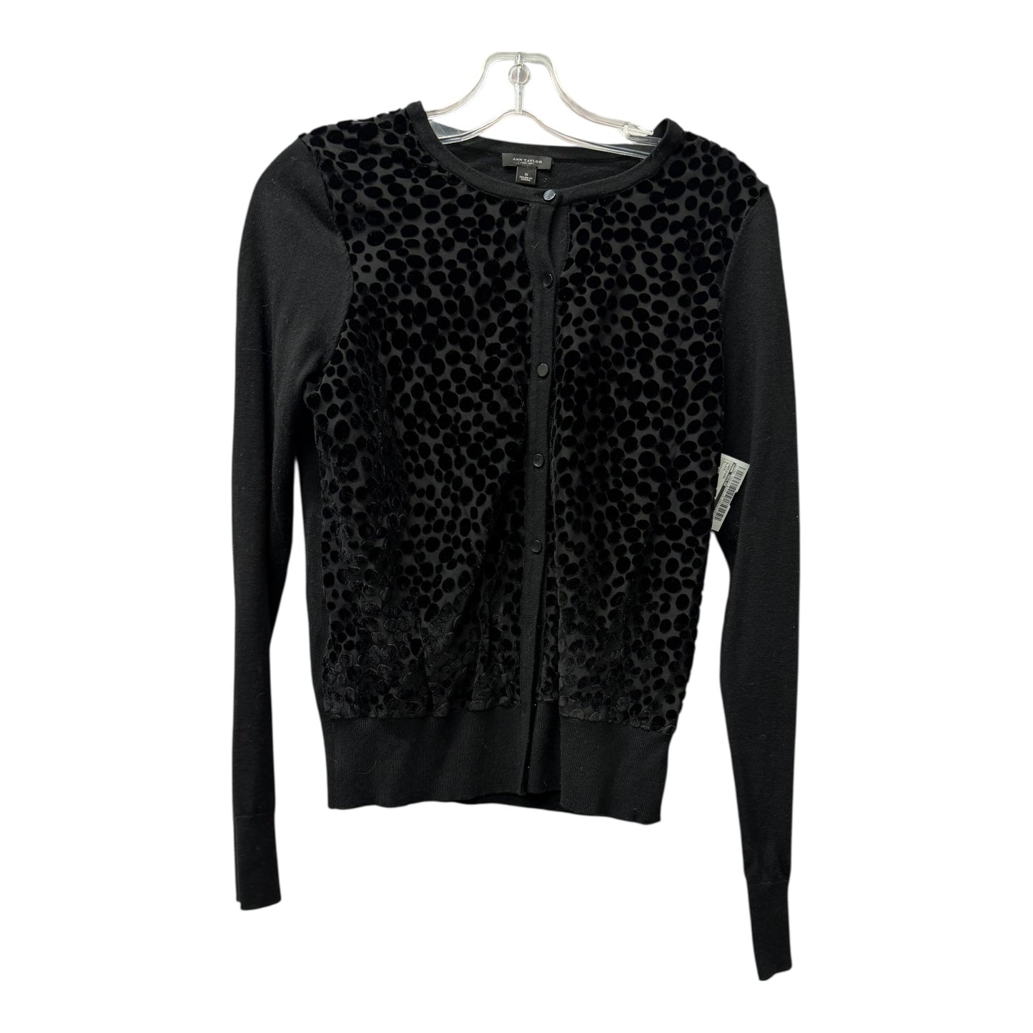 Cardigan By Ann Taylor In Black, Size:S