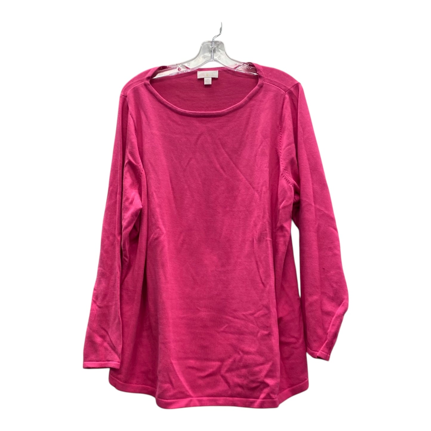 Sweater By Belle By Kim Gravel In Pink, Size:2X