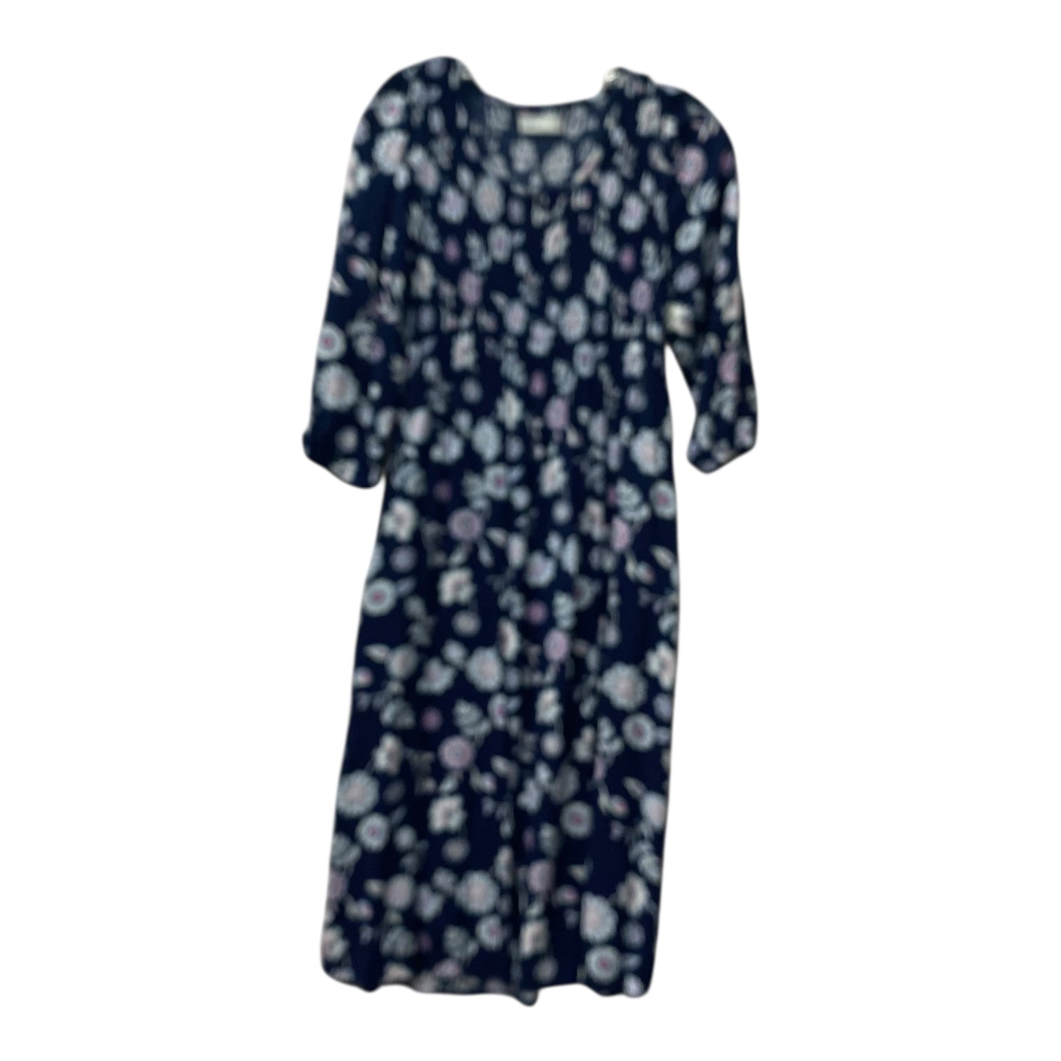 Dress Casual Maxi By Croft And Barrow In Blue, Size:Xs Dress Casual Maxi By Croft And Barrow In Blue, Size:Xs