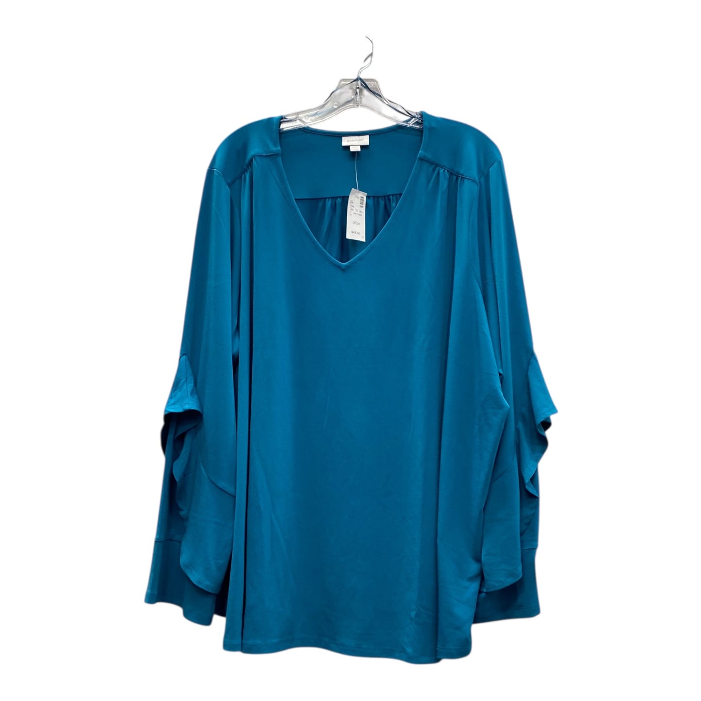 Top Ls By Avenue In Aqua, Size:4X