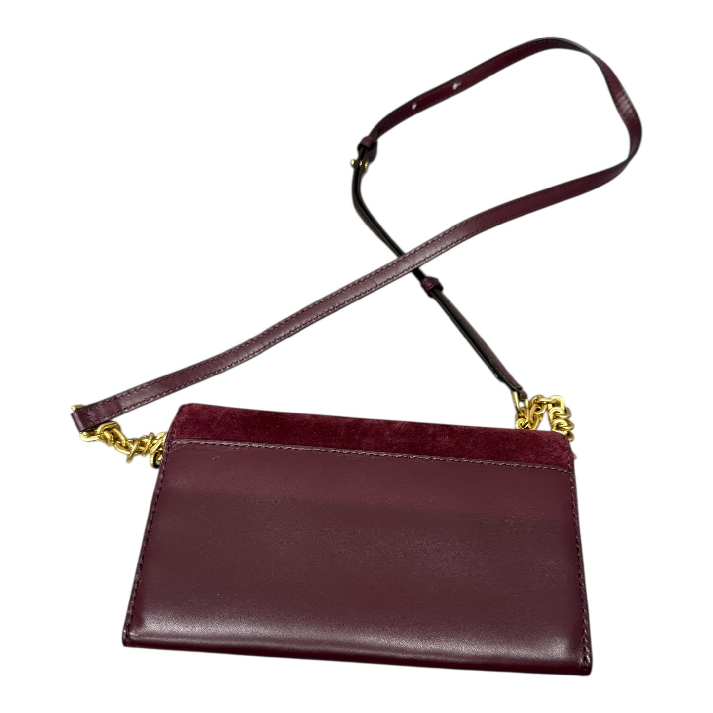 Crossbody Designer By Michael Kors In Maroon, Size:Small