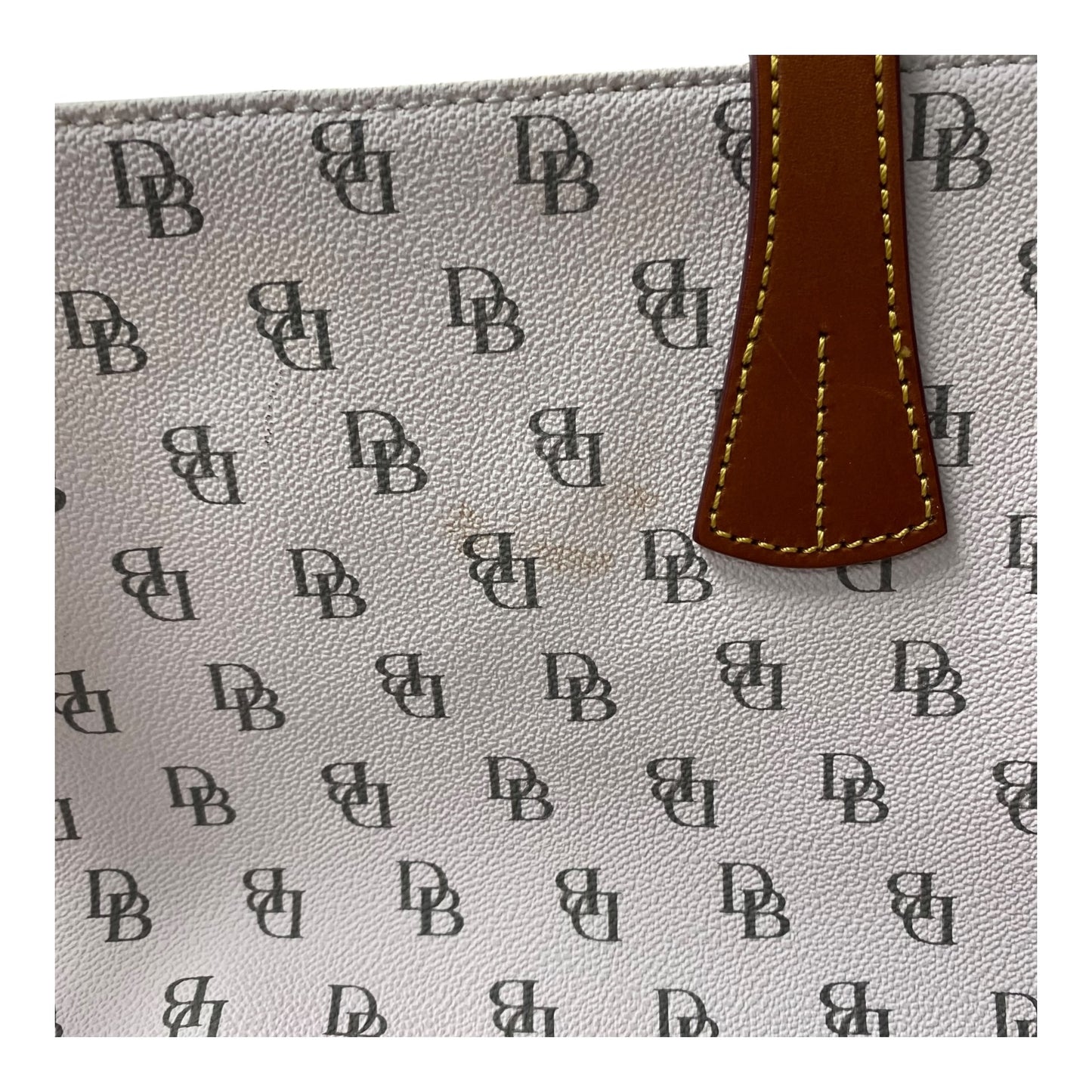 Handbag Designer By Dooney And Bourke In Cream, Size:Medium
