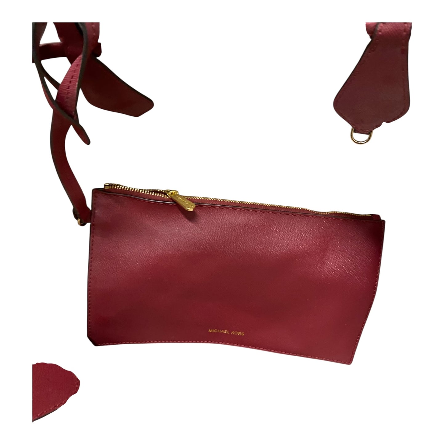 Handbag Designer By Michael Kors In Red, Size:Large