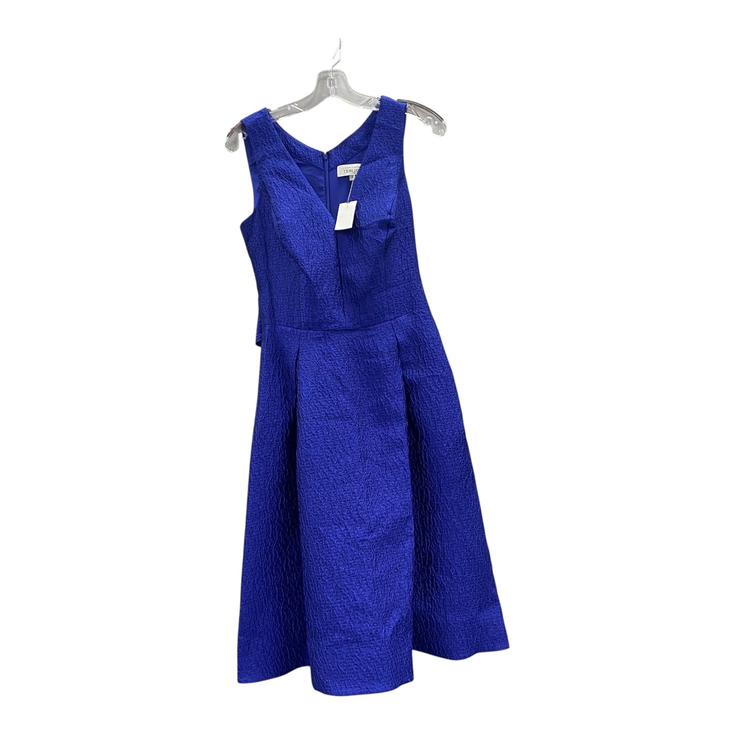Dress Party Midi By Teri Jon In Blue, Size:S