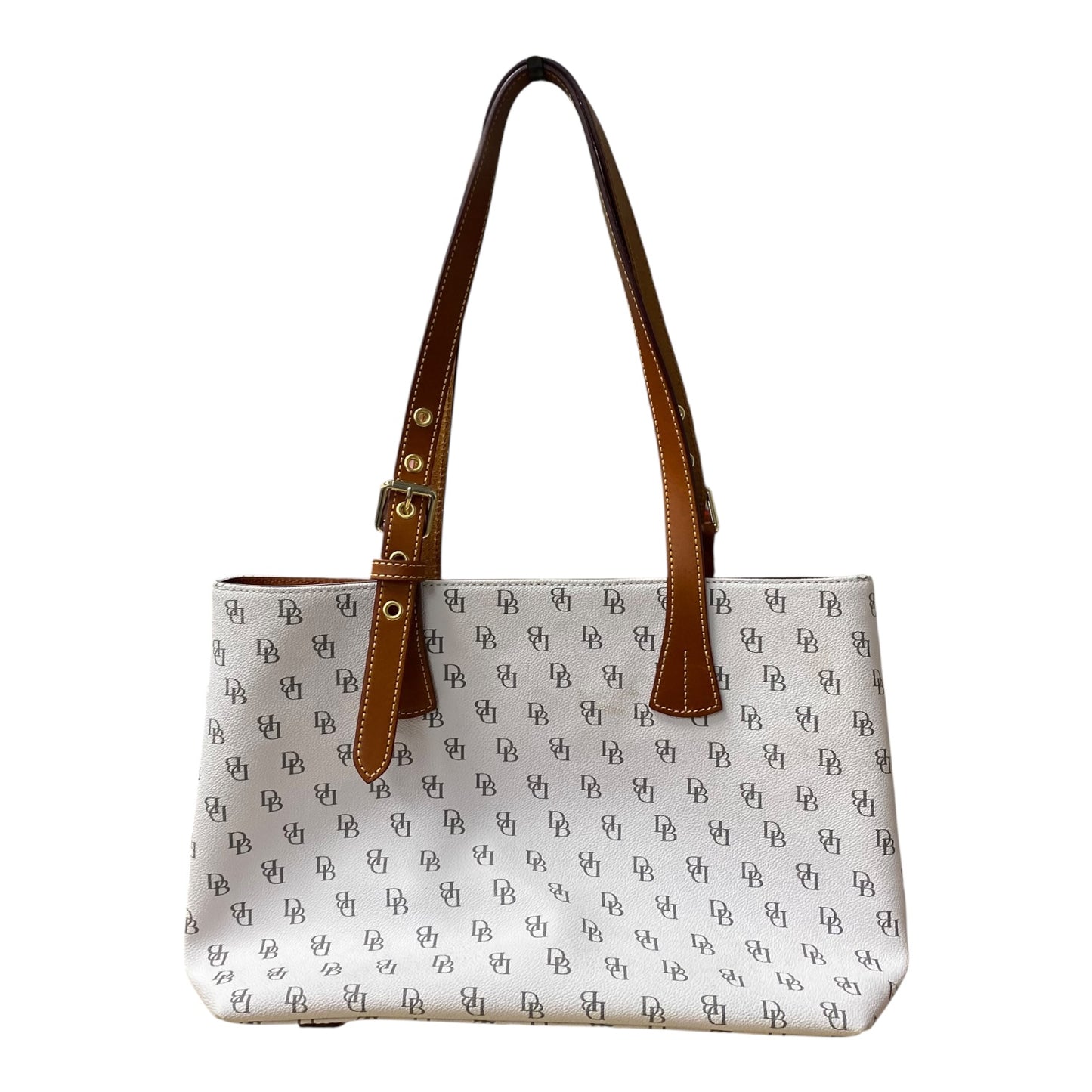 Handbag Designer By Dooney And Bourke In Cream, Size:Medium