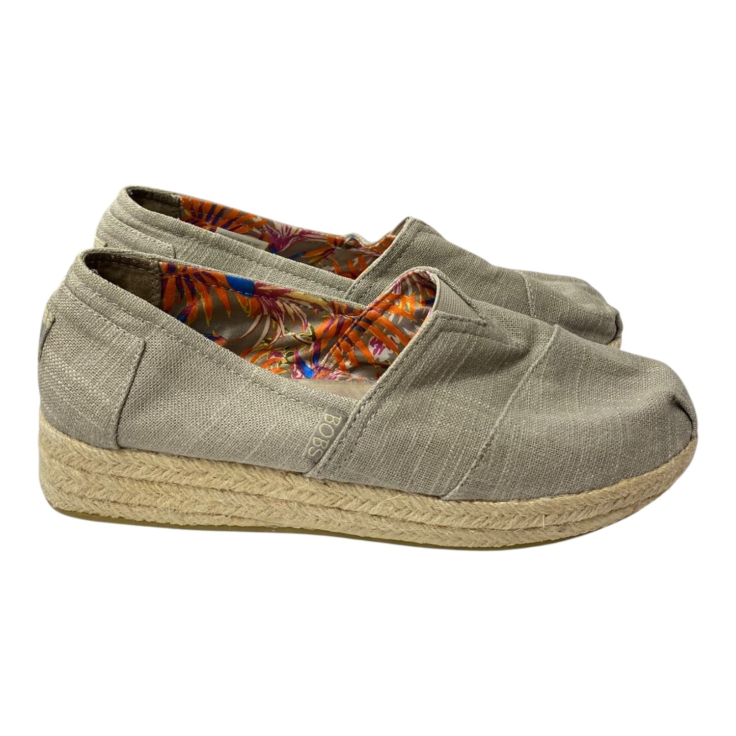 Shoes Flats By Bobs In Grey, Size:9.5