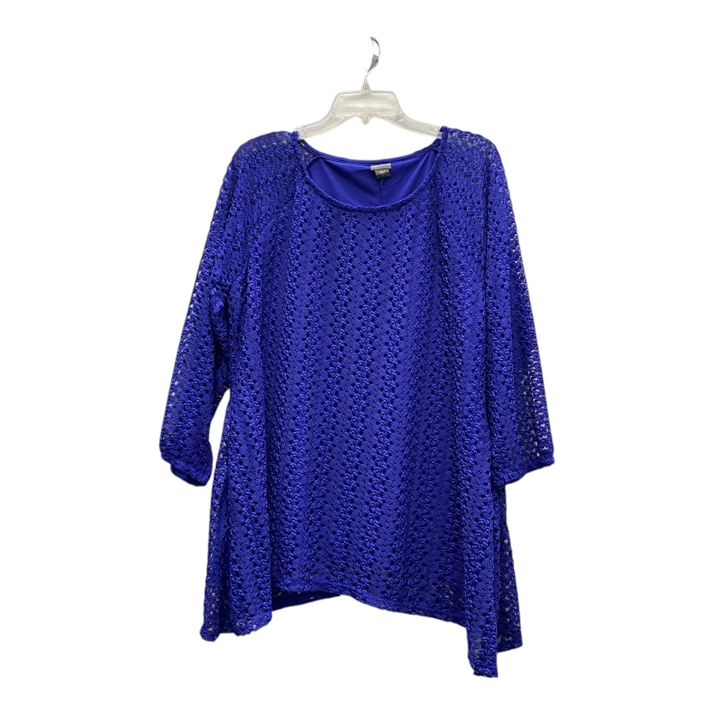 Top Ls By Covington In Blue, Size:2X