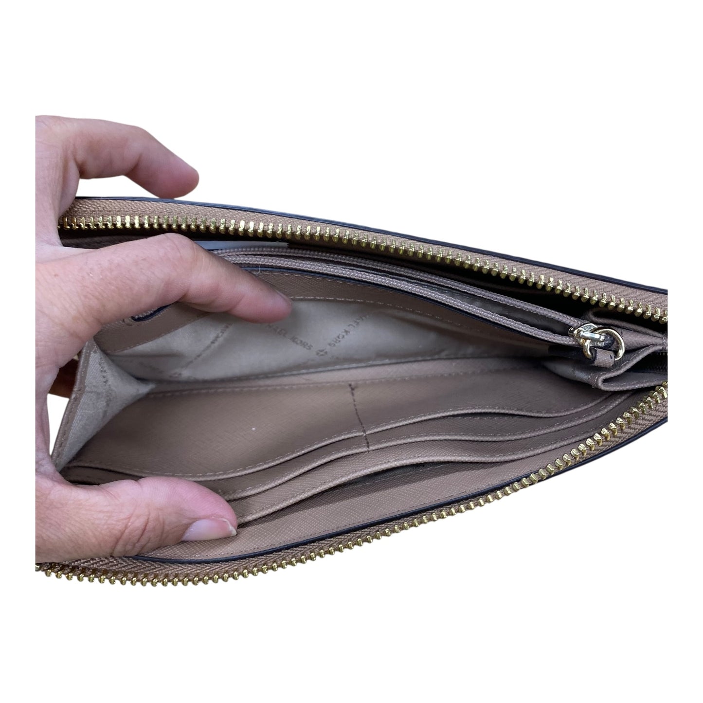 Wallet Designer By Michael Kors In Tan, Size:Large