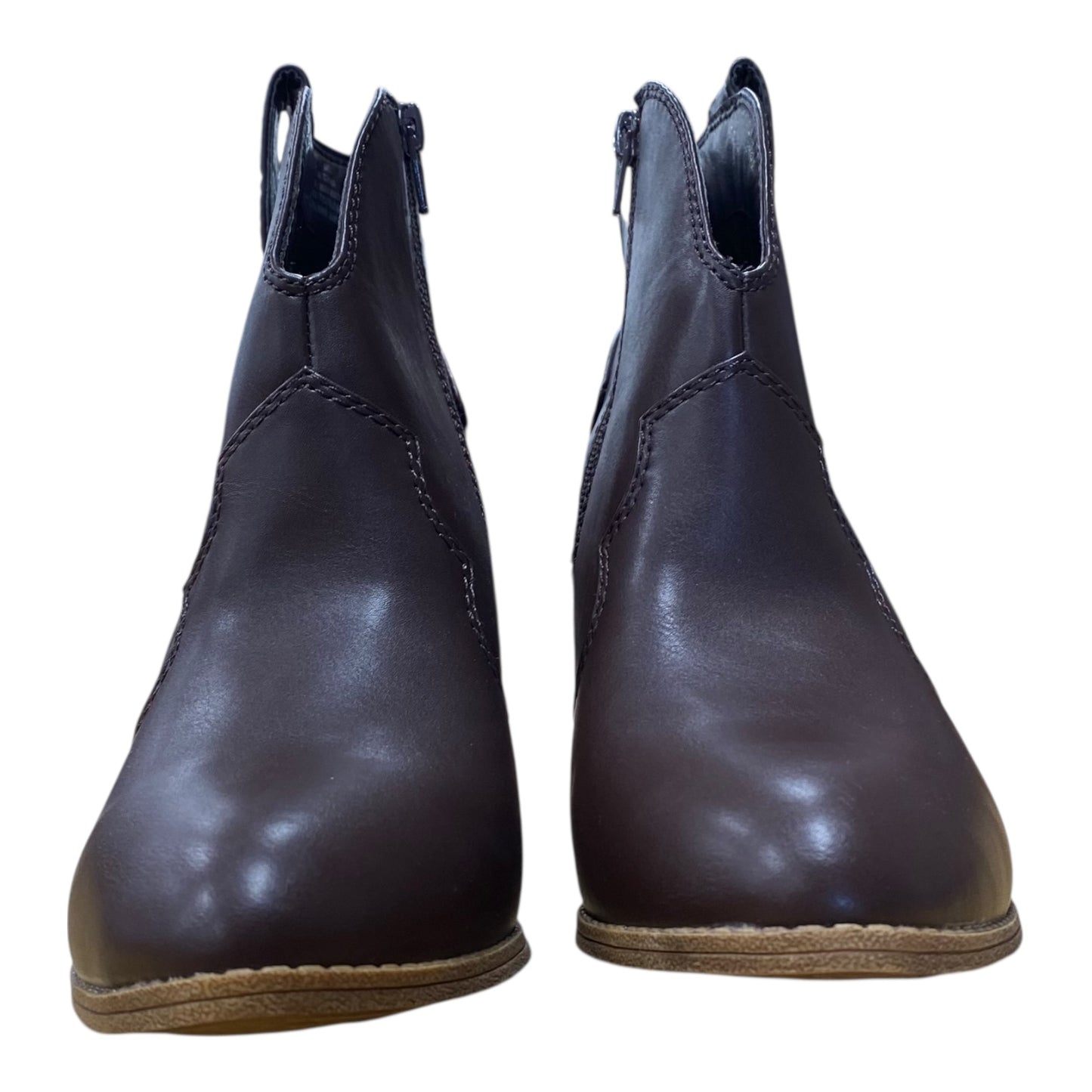 Boots Ankle Heels By Sonoma In Brown, Size:7.5