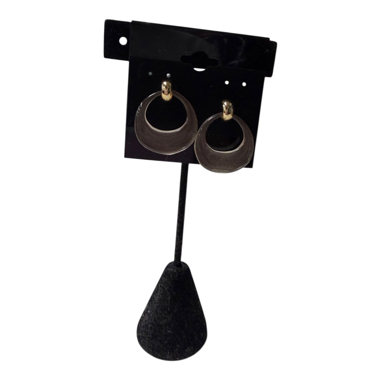 Earrings Dangle/Drop In Gold & Pink