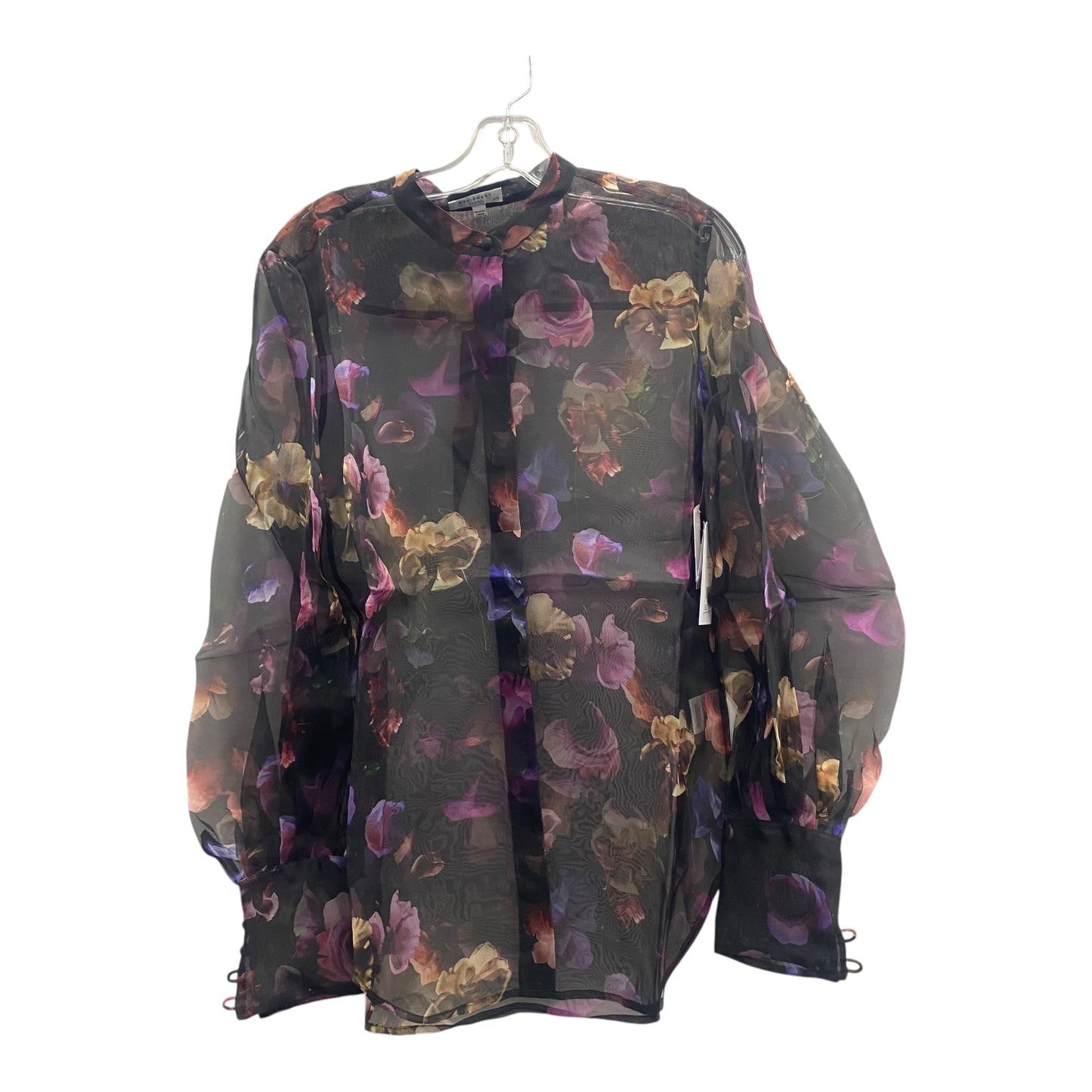 Top Ls By Equipment In Black & Purple, Size:L