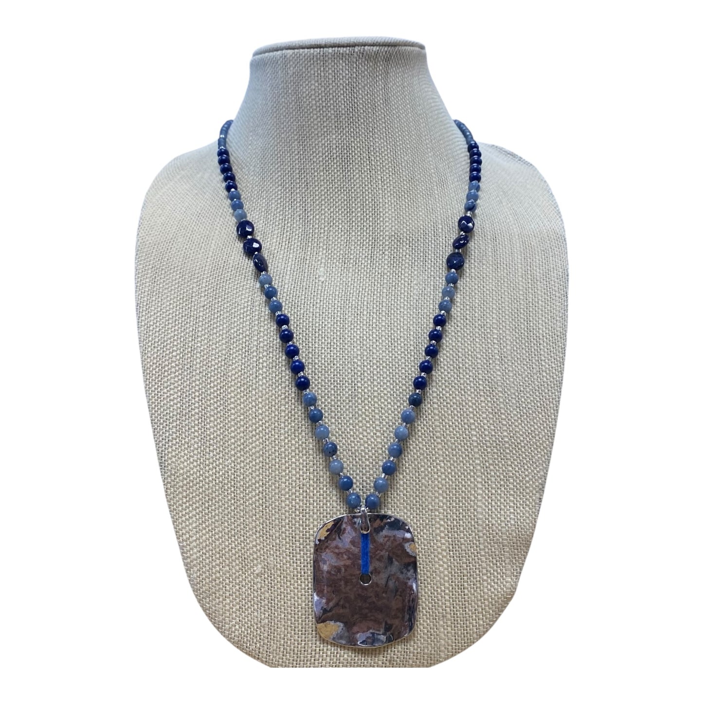 Necklace Pendant By J. Jill In Blue